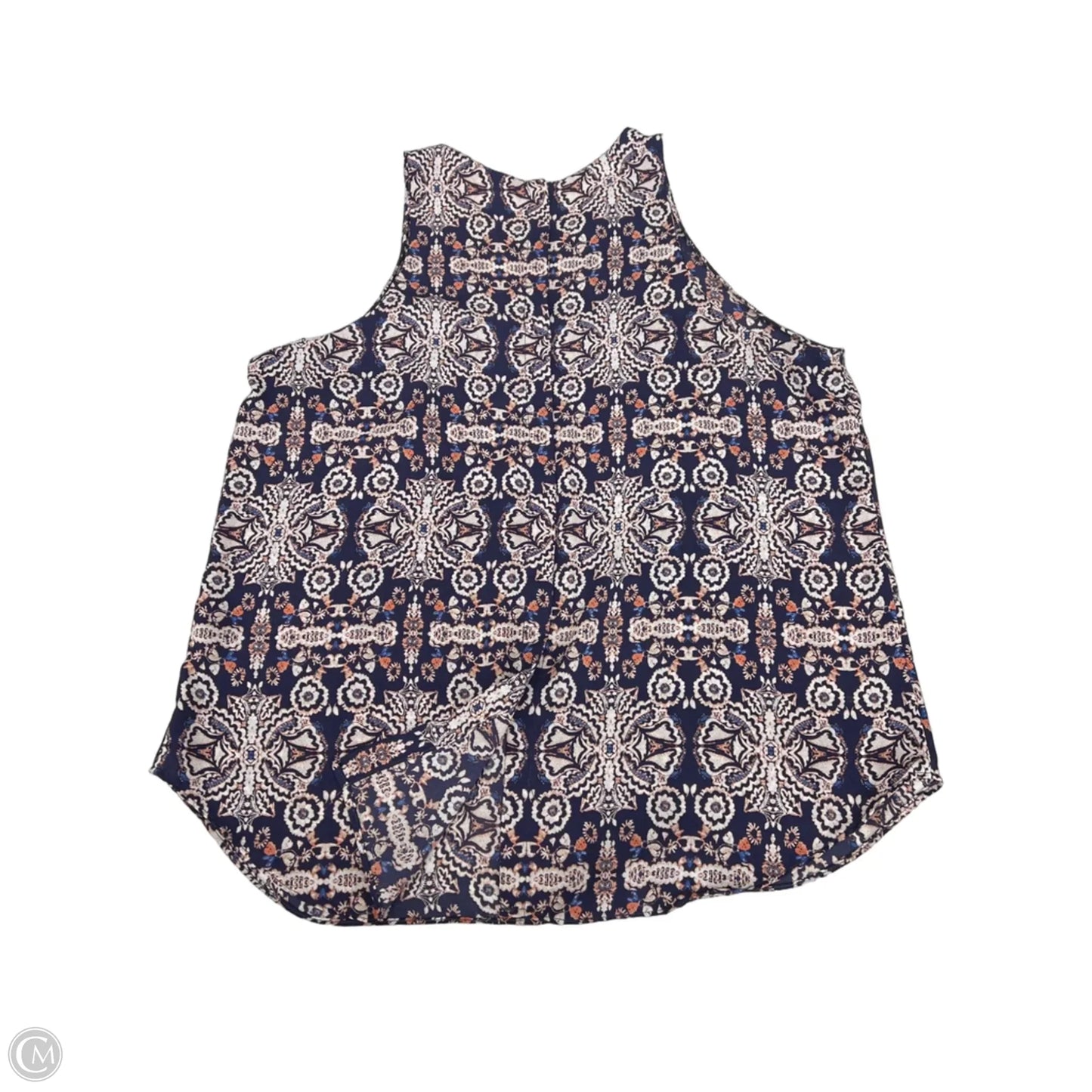 Blouse Sleeveless By Willi Smith In Blue, Size: L