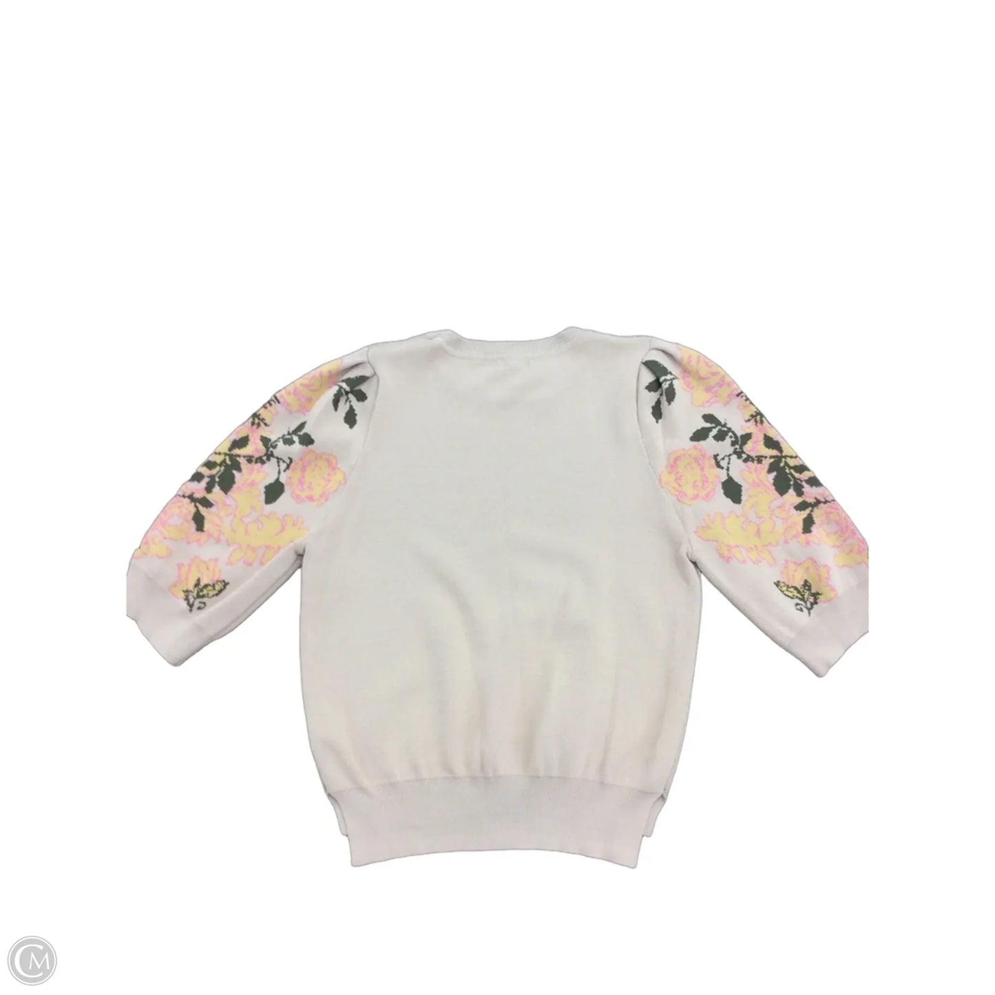 Sweater Short Sleeve By En Creme In Tan, Size: S