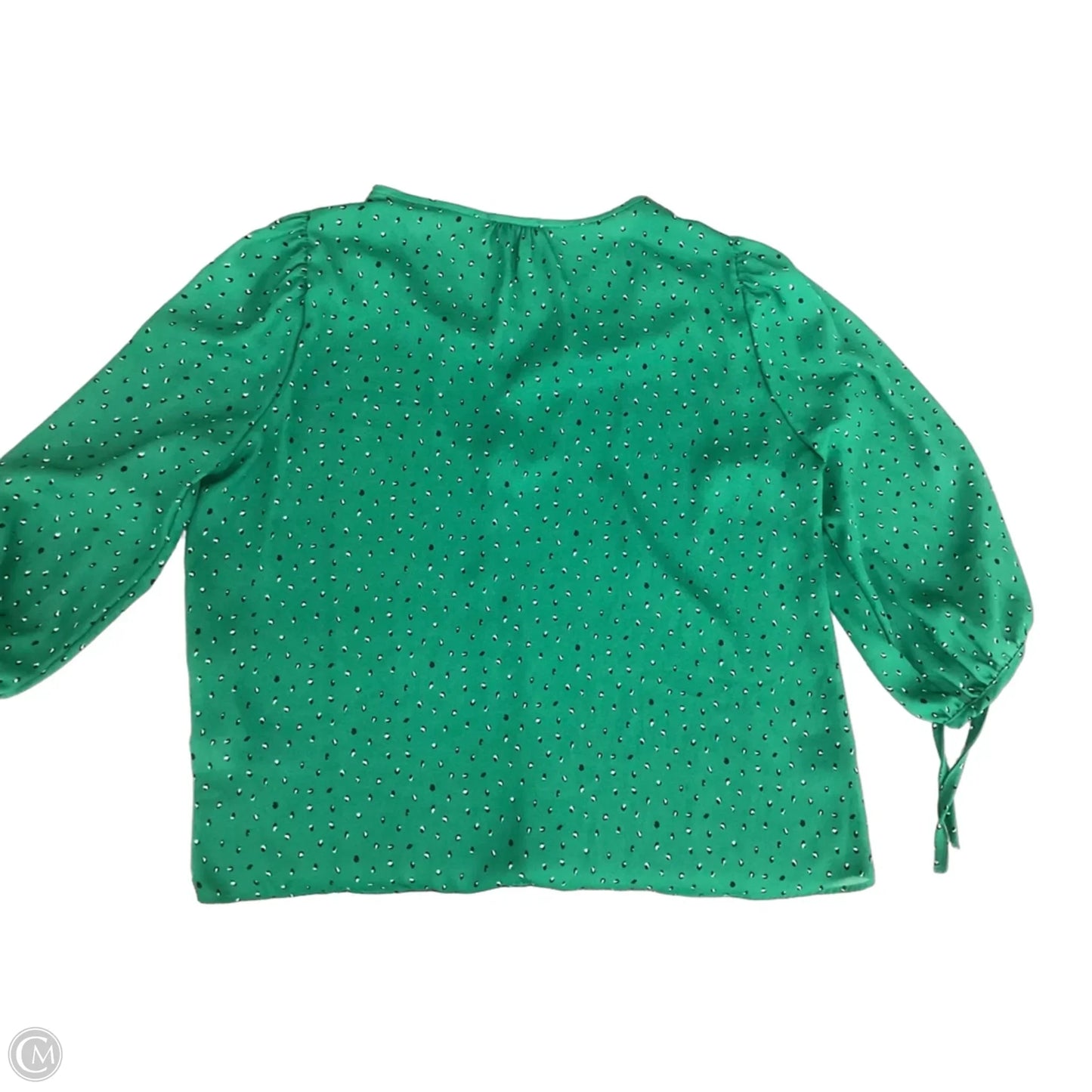 Blouse 3/4 Sleeve By Cmc In Green, Size: L