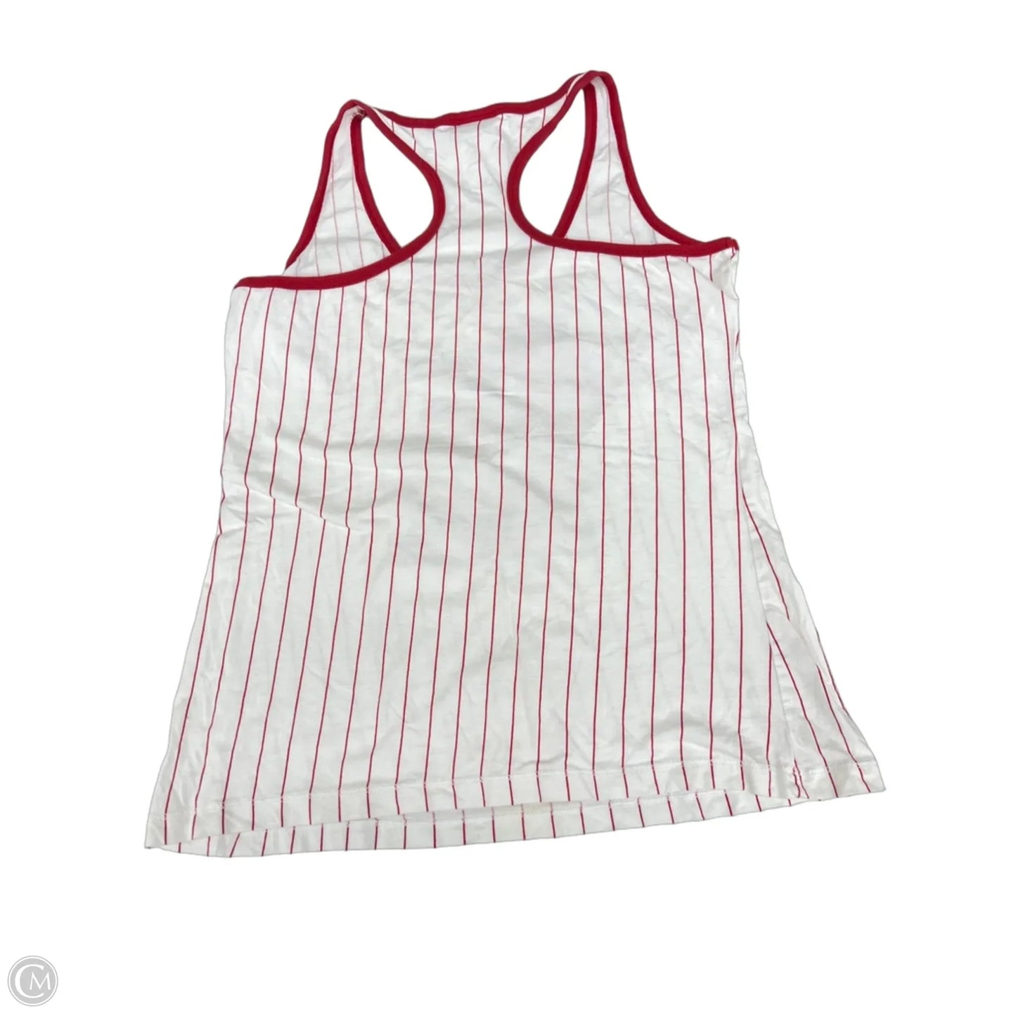 Tank Top By Clothes Mentor In Red & White, Size: L