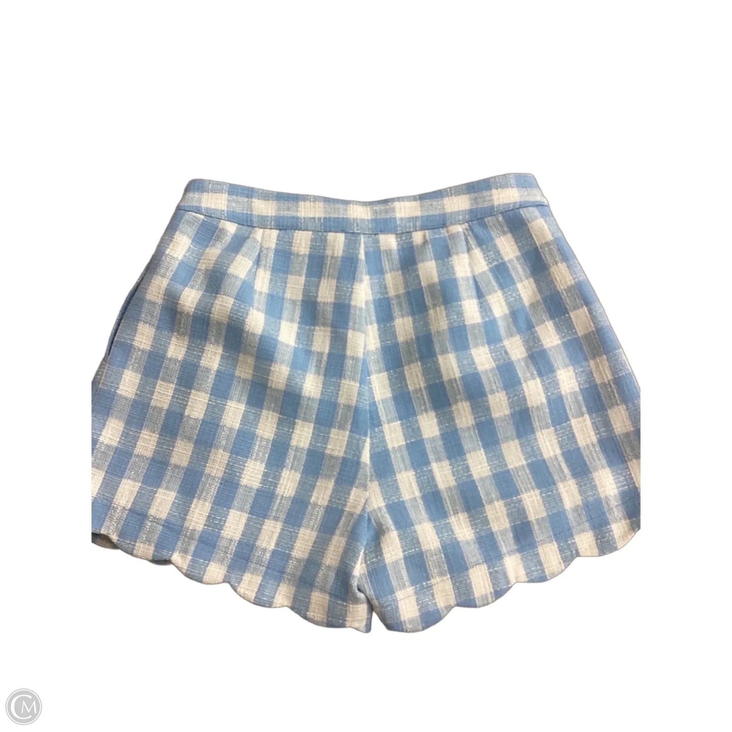 Shorts By Day + Moon In Checkered Pattern, Size: L
