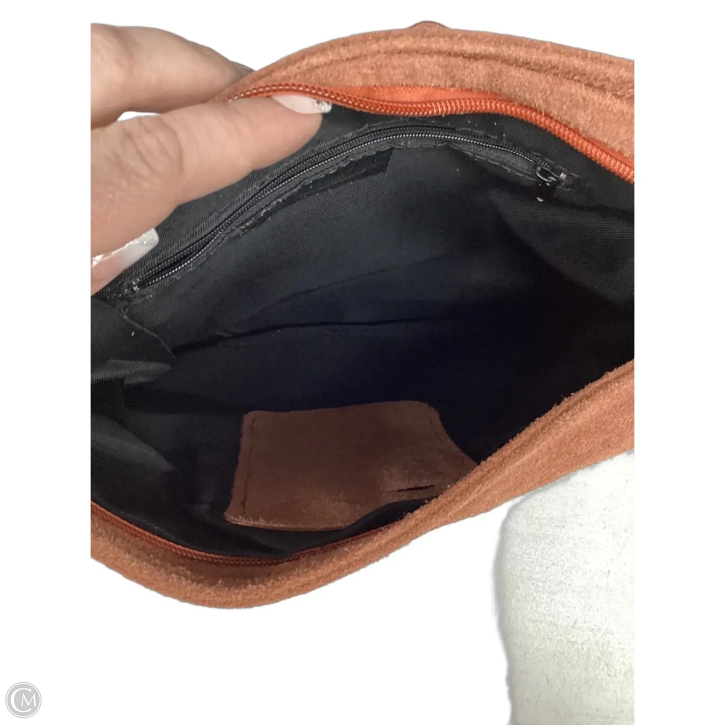 Crossbody Leather By Clothes Mentor, Size: Medium