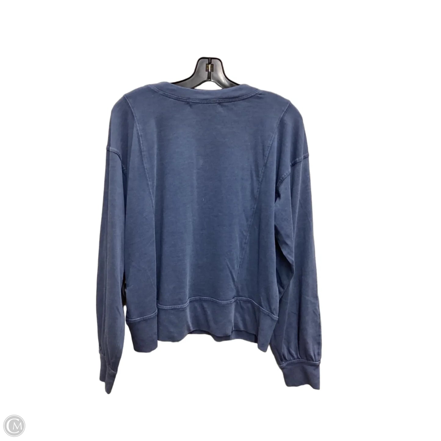 Top Long Sleeve Basic By Rae Mode In Blue, Size: S