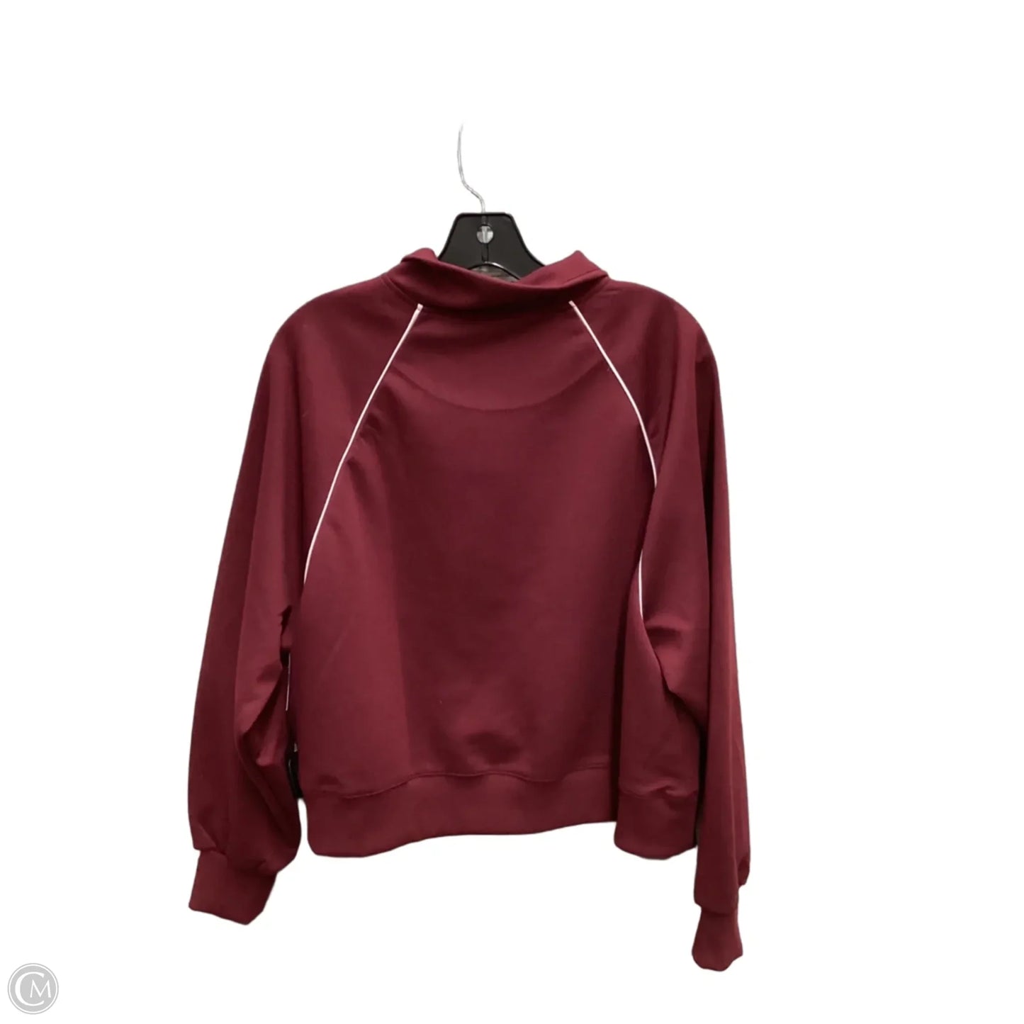 Top Long Sleeve By New In In Maroon, Size: M