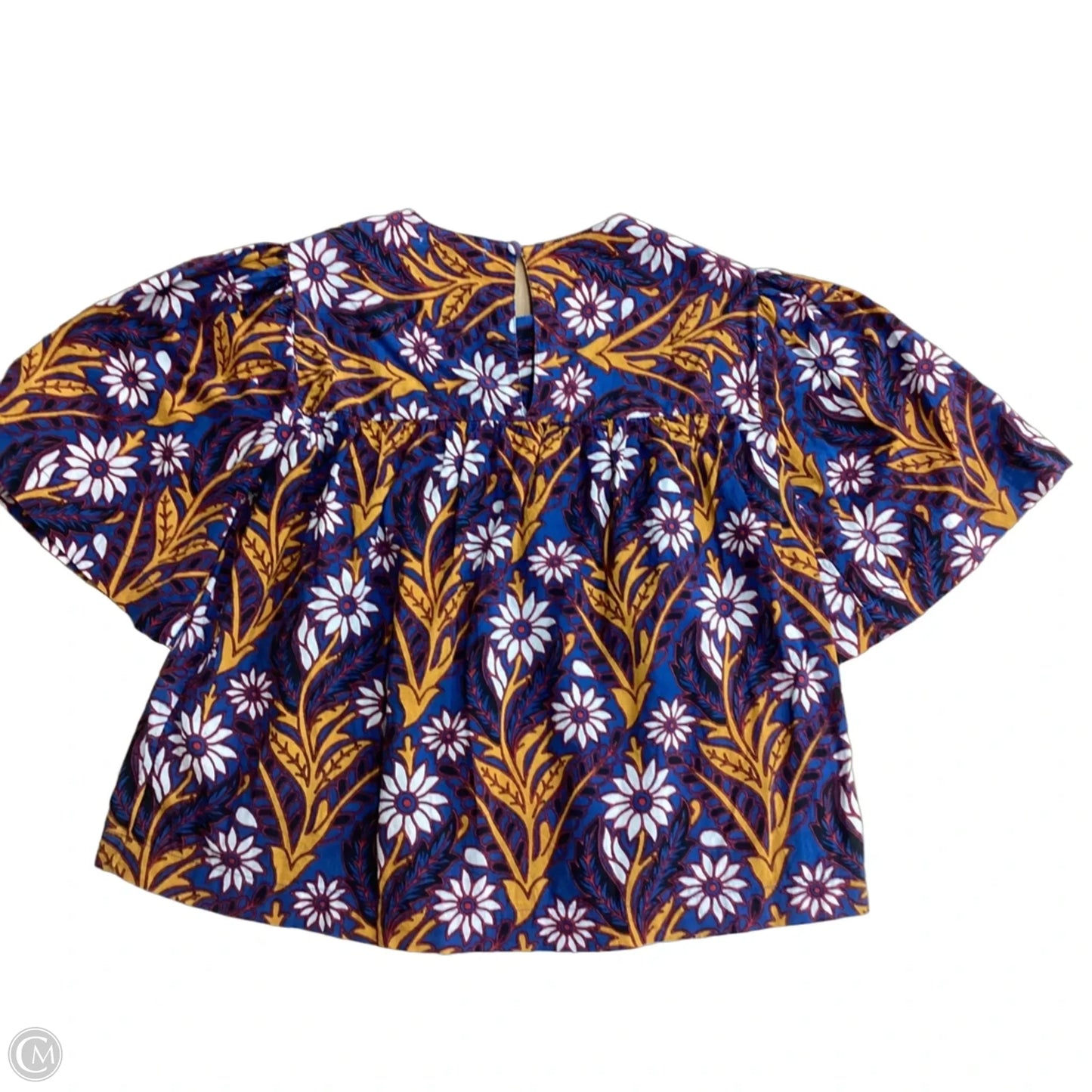 Top Short Sleeve By Evereve In Floral Print, Size: Xs