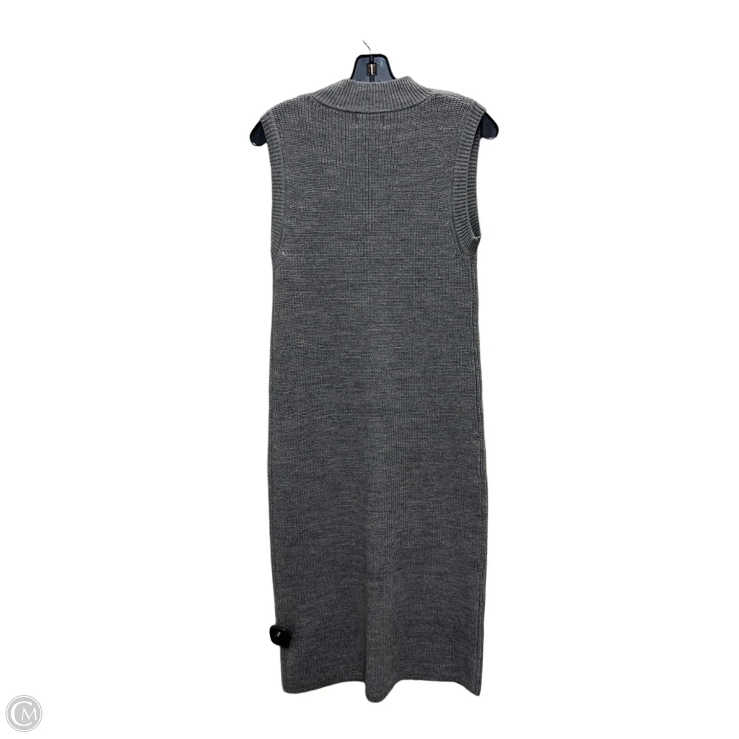 Dress Sweater By Be Cool In Grey, Size: S