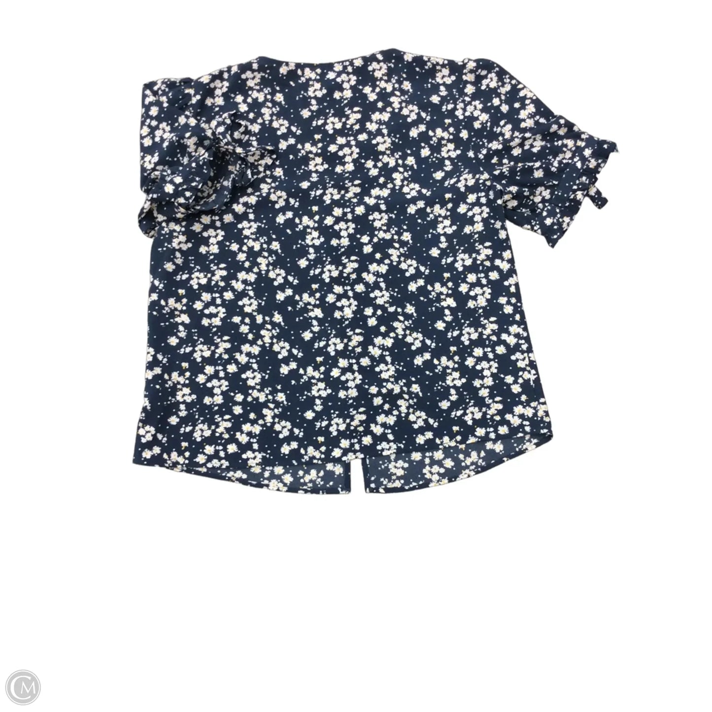 Top Short Sleeve By Cece In Floral Print, Size: L