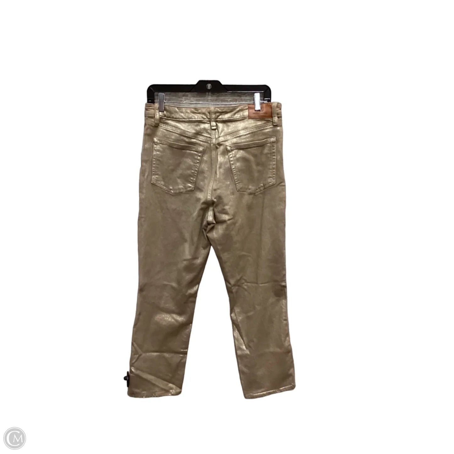 Jeans Straight By Lauren By Ralph Lauren In Tan, Size: 12