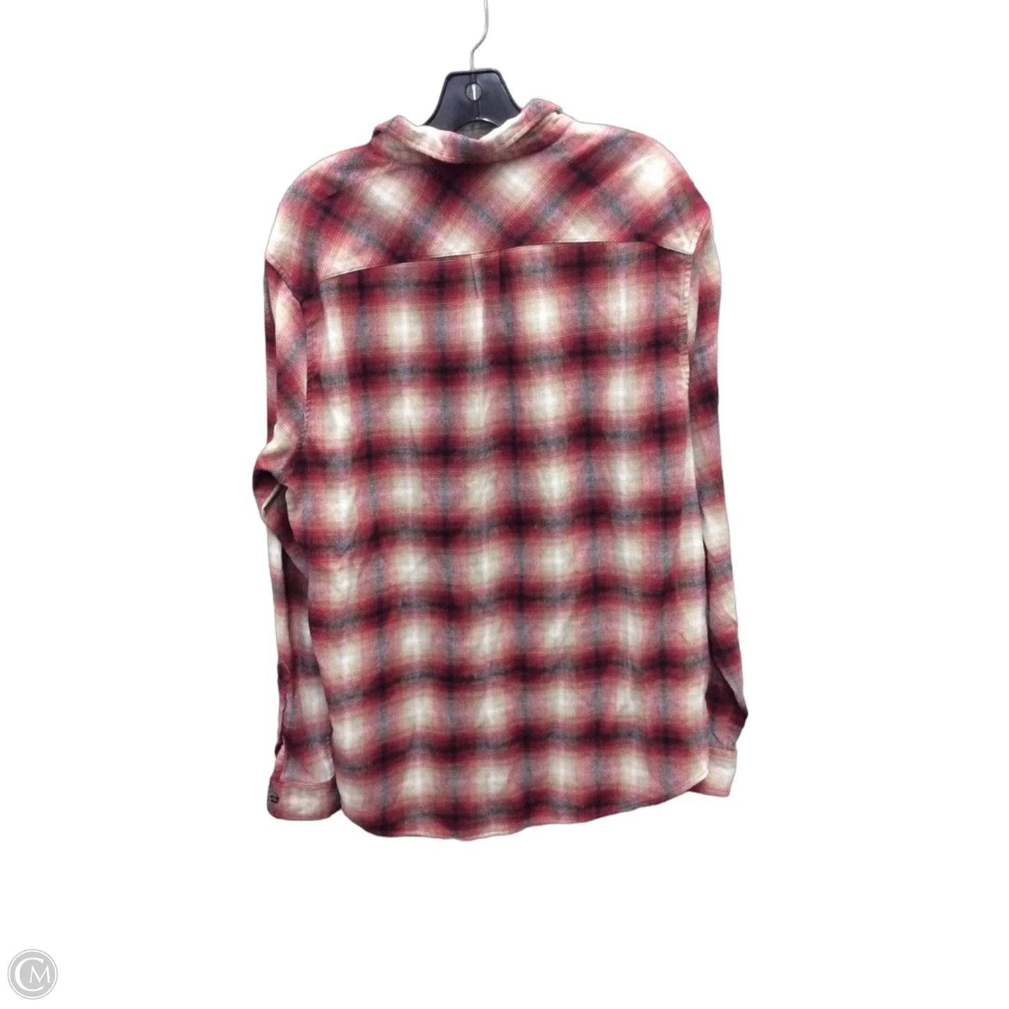 Top Long Sleeve By Clothes Mentor In Plaid Pattern, Size: Xl