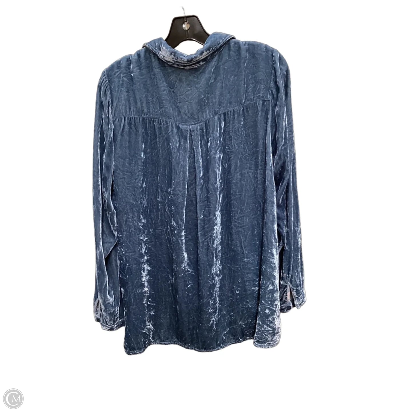 Top Long Sleeve By Clothes Mentor In Blue, Size: M