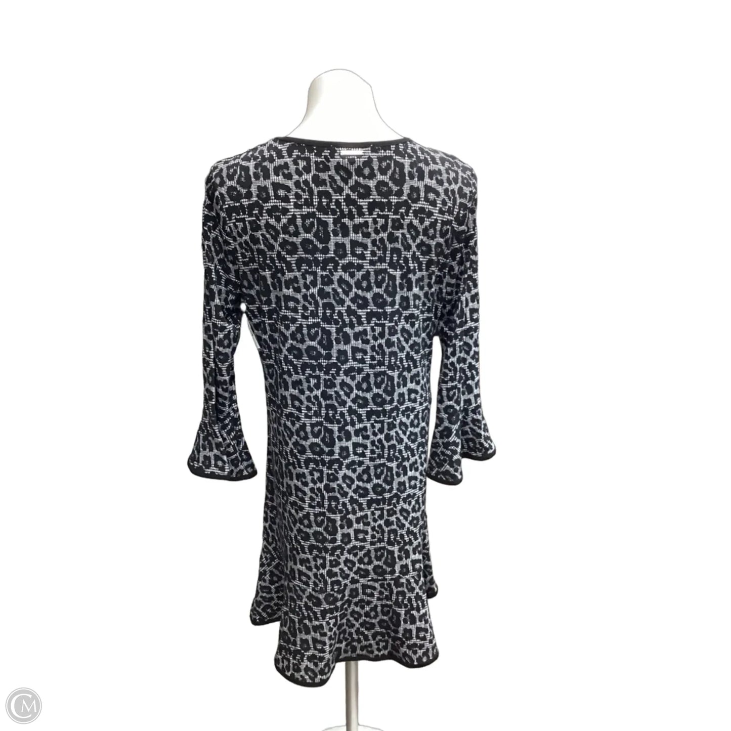 Dress Casual Midi By Michael By Michael Kors In Black & White, Size: L