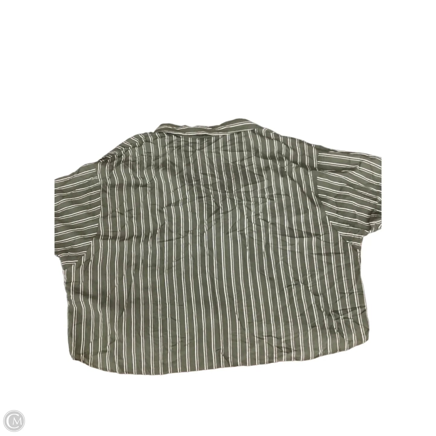 Top Short Sleeve By Anthropologie In Green, Size: 3x