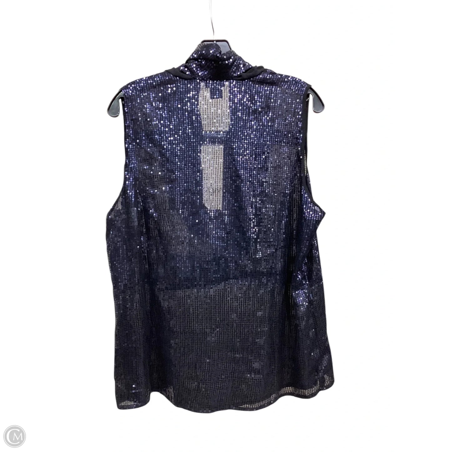 Top Sleeveless By Ann Taylor In Black, Size: 2x