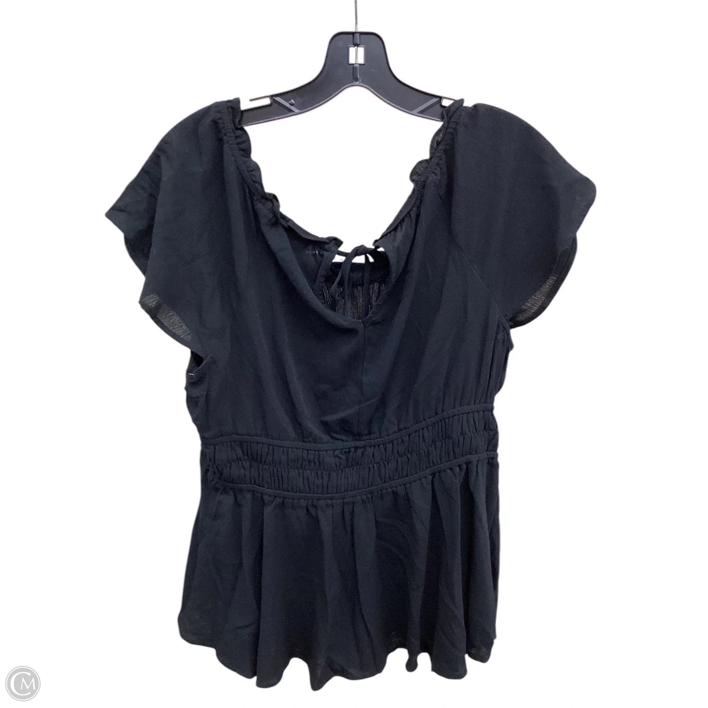 Top Short Sleeve By Torrid In Black, Size: Xl