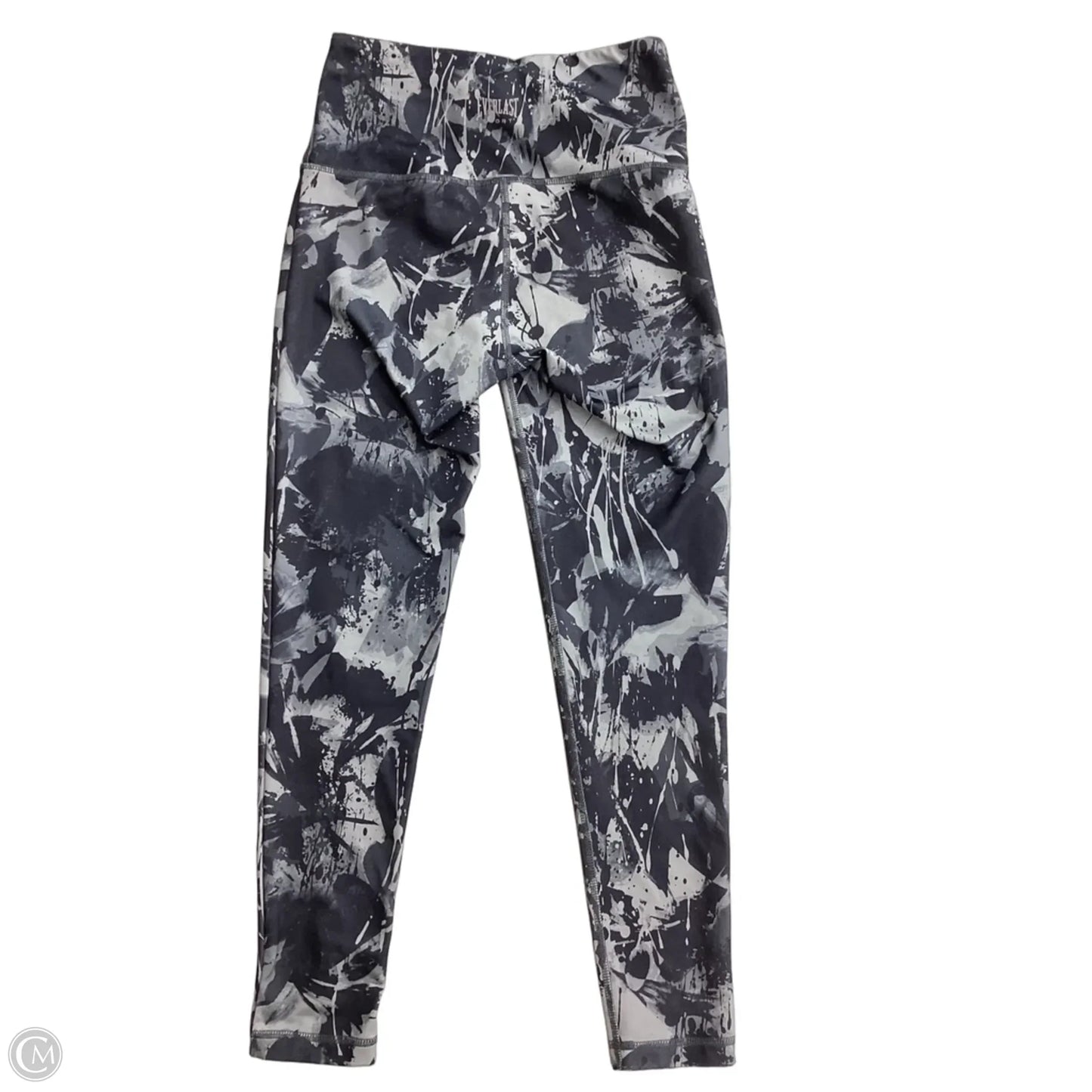 Athletic Leggings By Everlast In Grey, Size: S