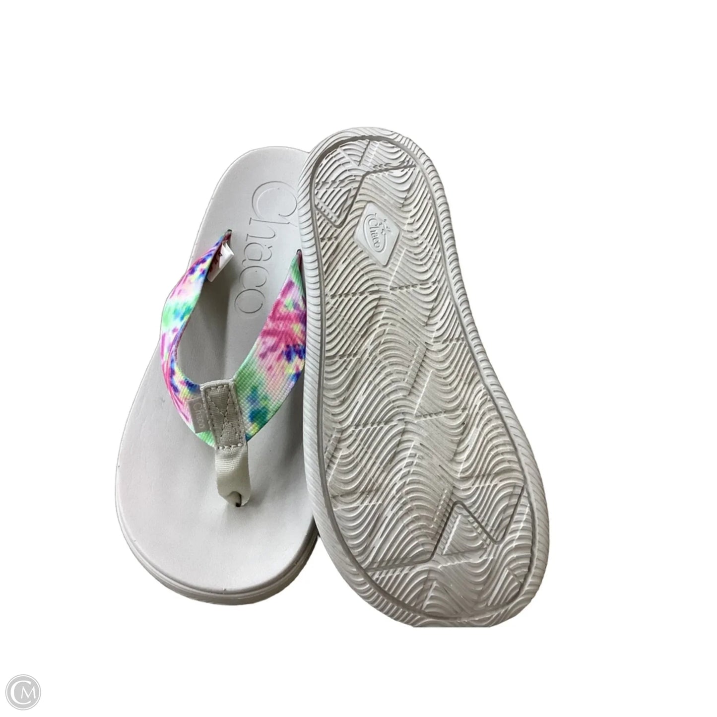 Sandals Flats By Crocs In Brown, Size: 8