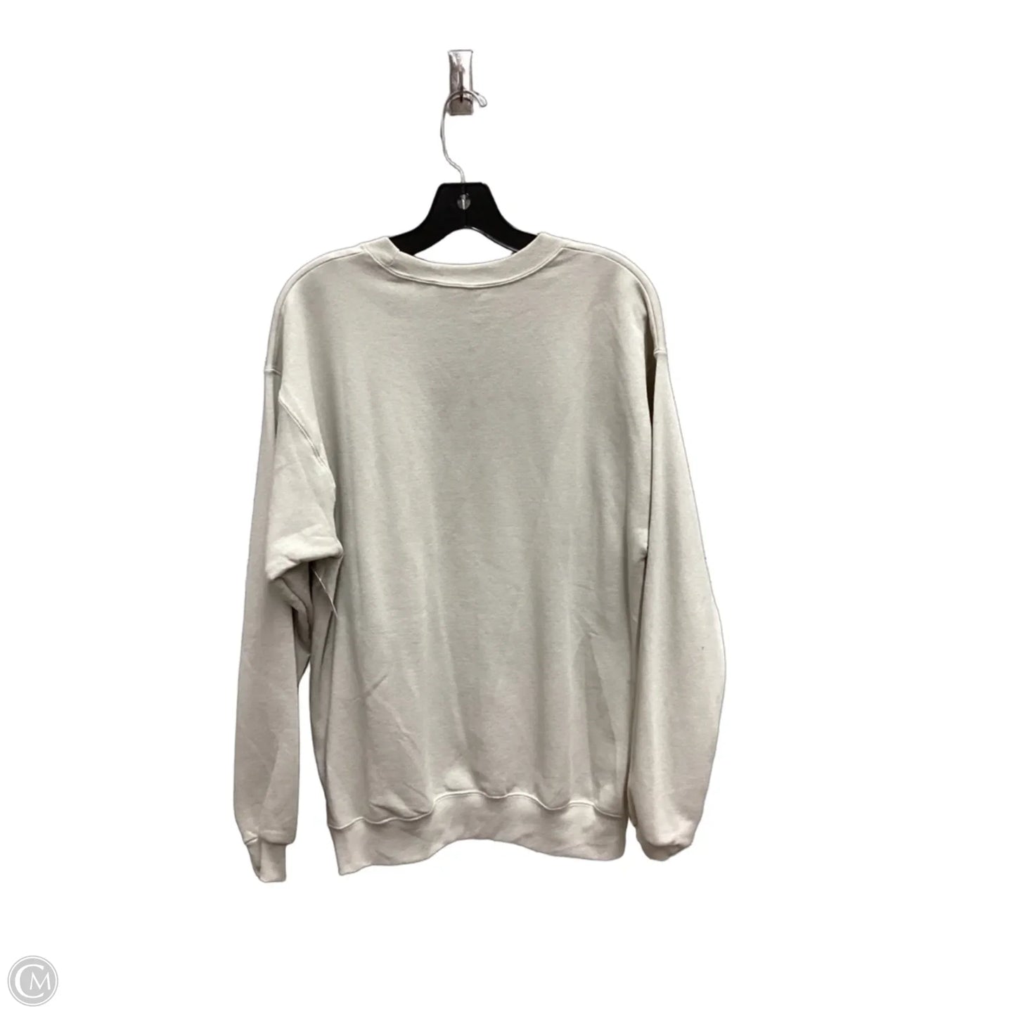Sweatshirt Crewneck By Hanes In Tan, Size: M