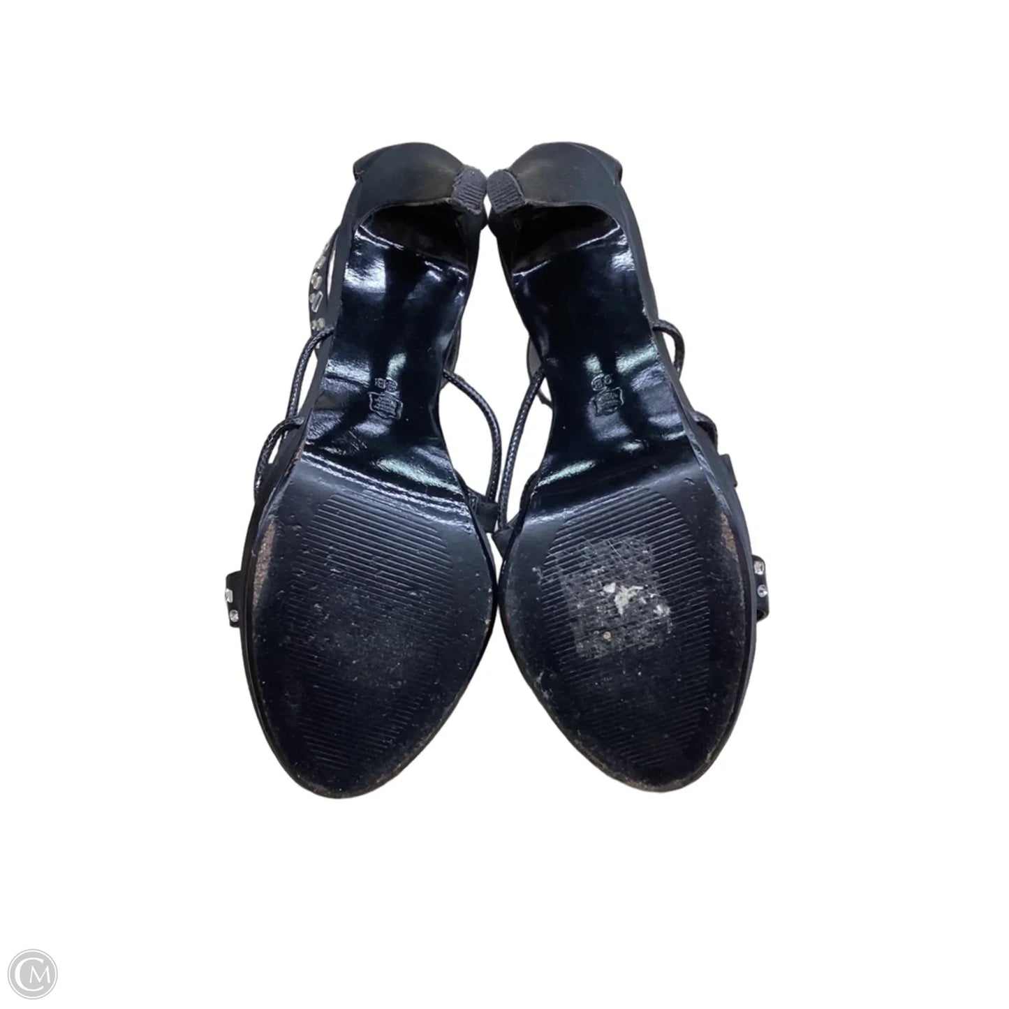 Sandals Heels Stiletto By Cmc In Black, Size: 9