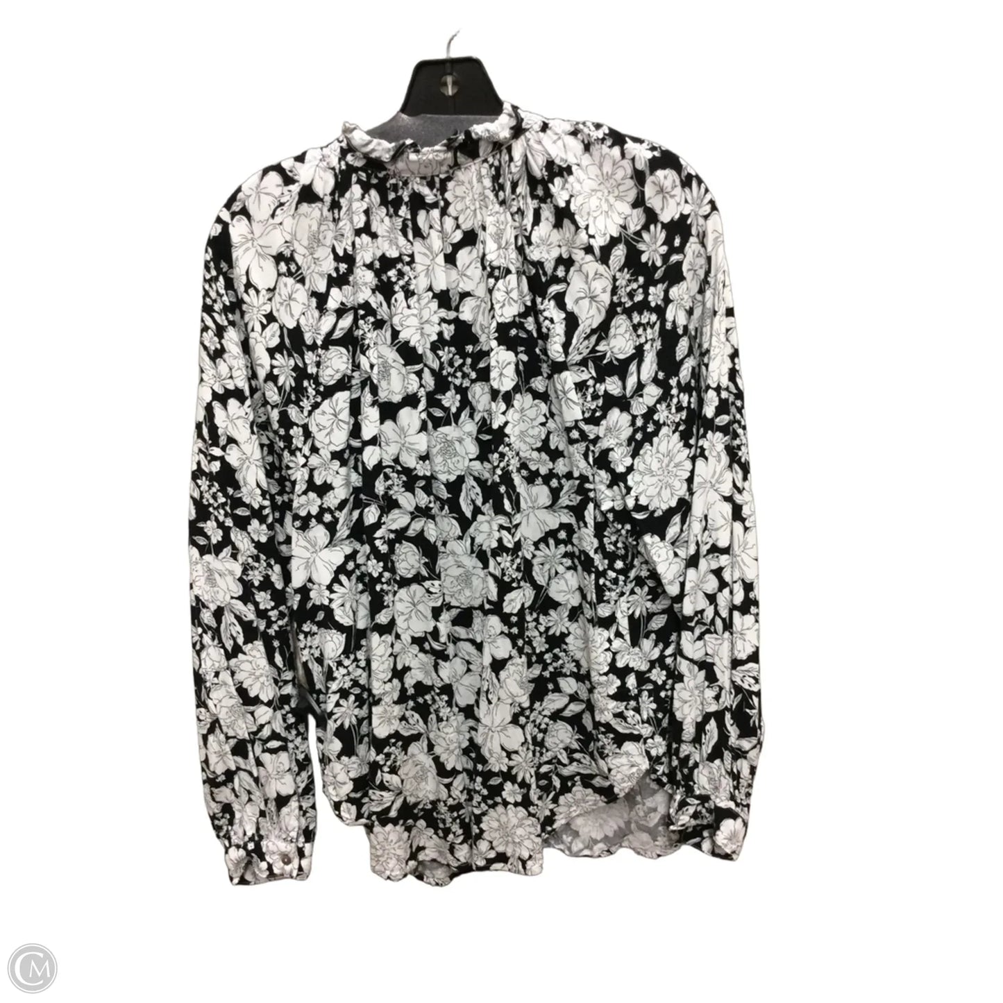 Top Long Sleeve By Clothes Mentor In Floral Print, Size: Xl