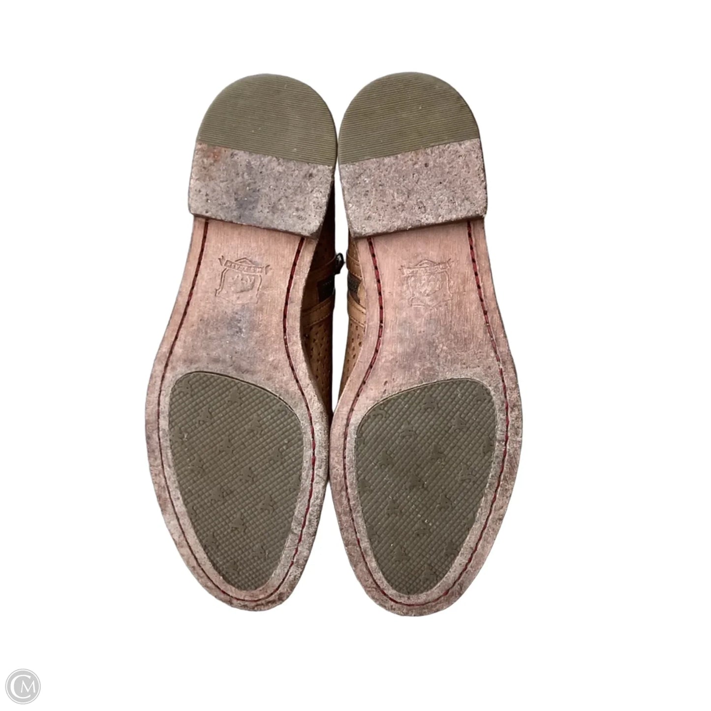 Boots Ankle Flats By Clothes Mentor In Brown, Size: 6