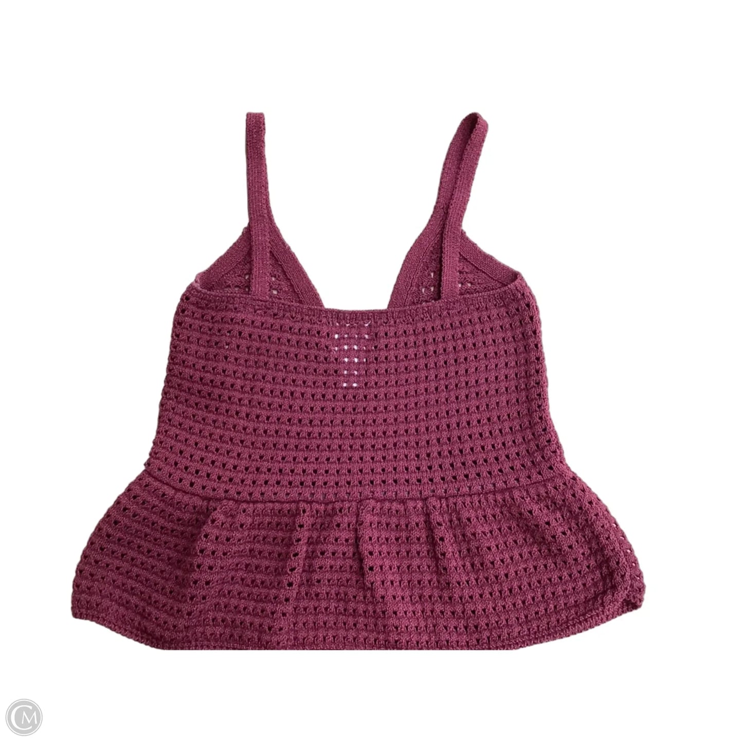 Top Sleeveless By H&m In Red, Size: S