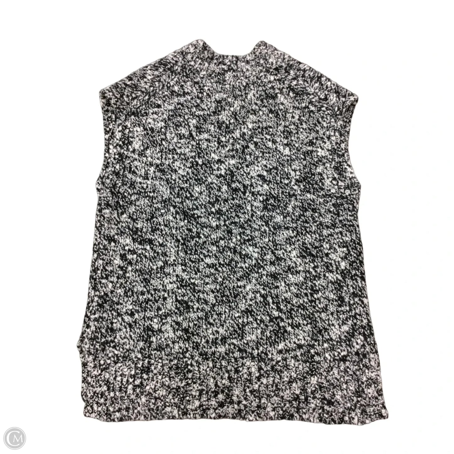 Sweater Short Sleeve By Nordstrom In Black & White, Size: M