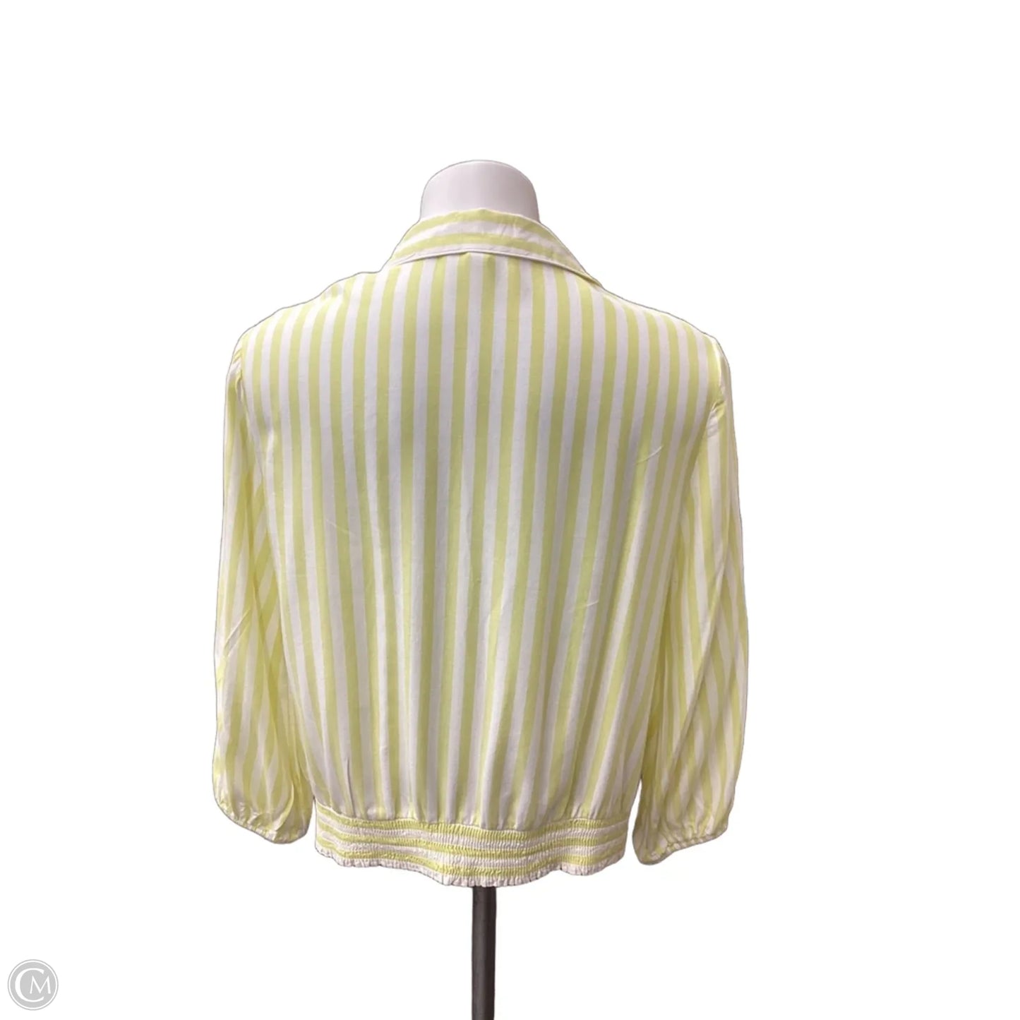 Top 3/4 Sleeve By Beachlunchlounge In Yellow, Size: M