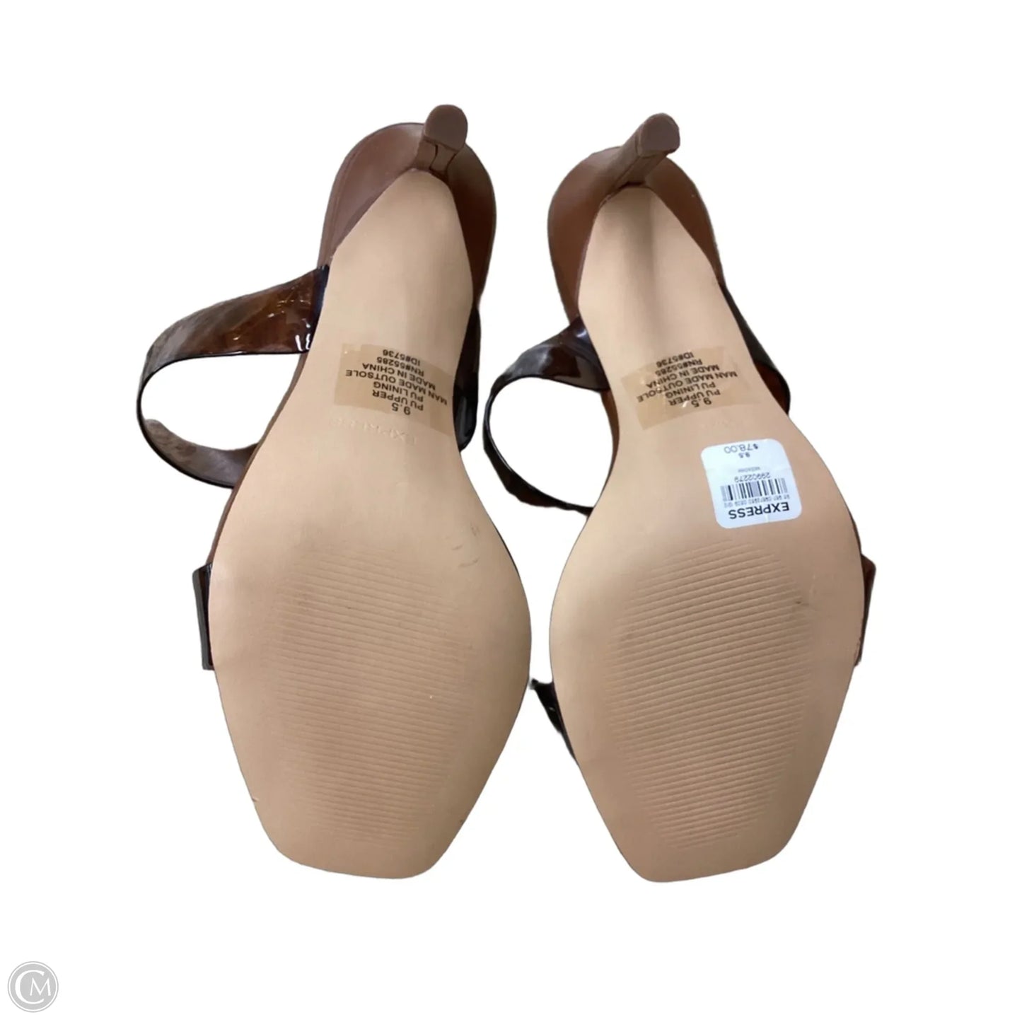 Shoes Heels Stiletto By Express In Brown, Size: 9.5