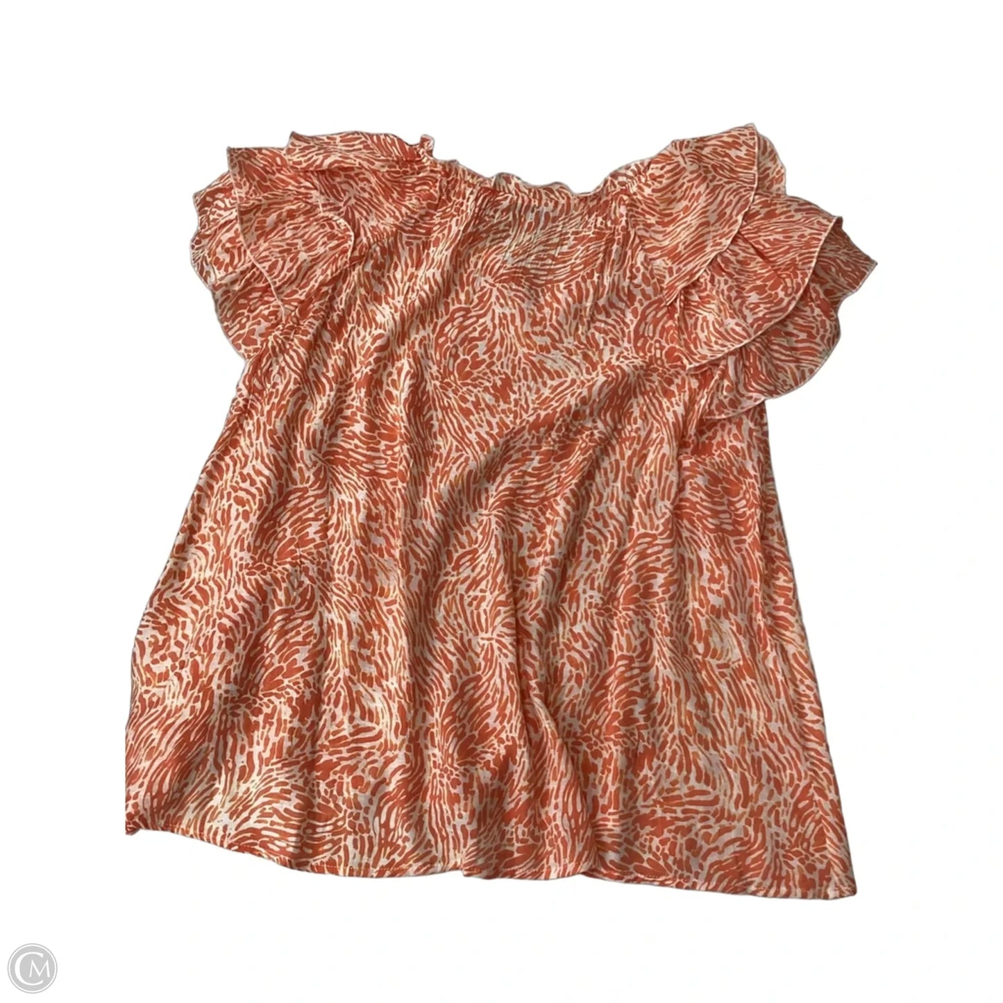 Top Short Sleeve By Nanette By Nanette Lepore In Orange, Size: Xl