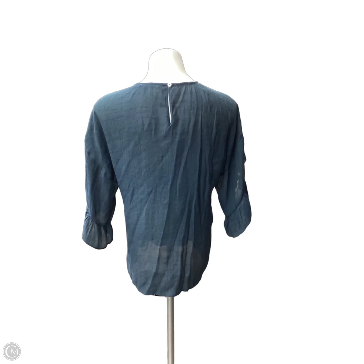 Blouse 3/4 Sleeve By Doe & Rae In Teal, Size: S