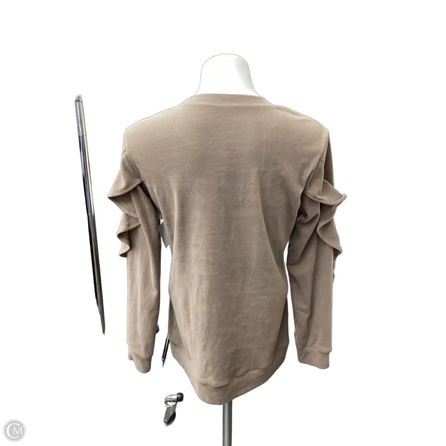 Top 2pc Long Sleeve By Clothes Mentor In Brown, Size: S