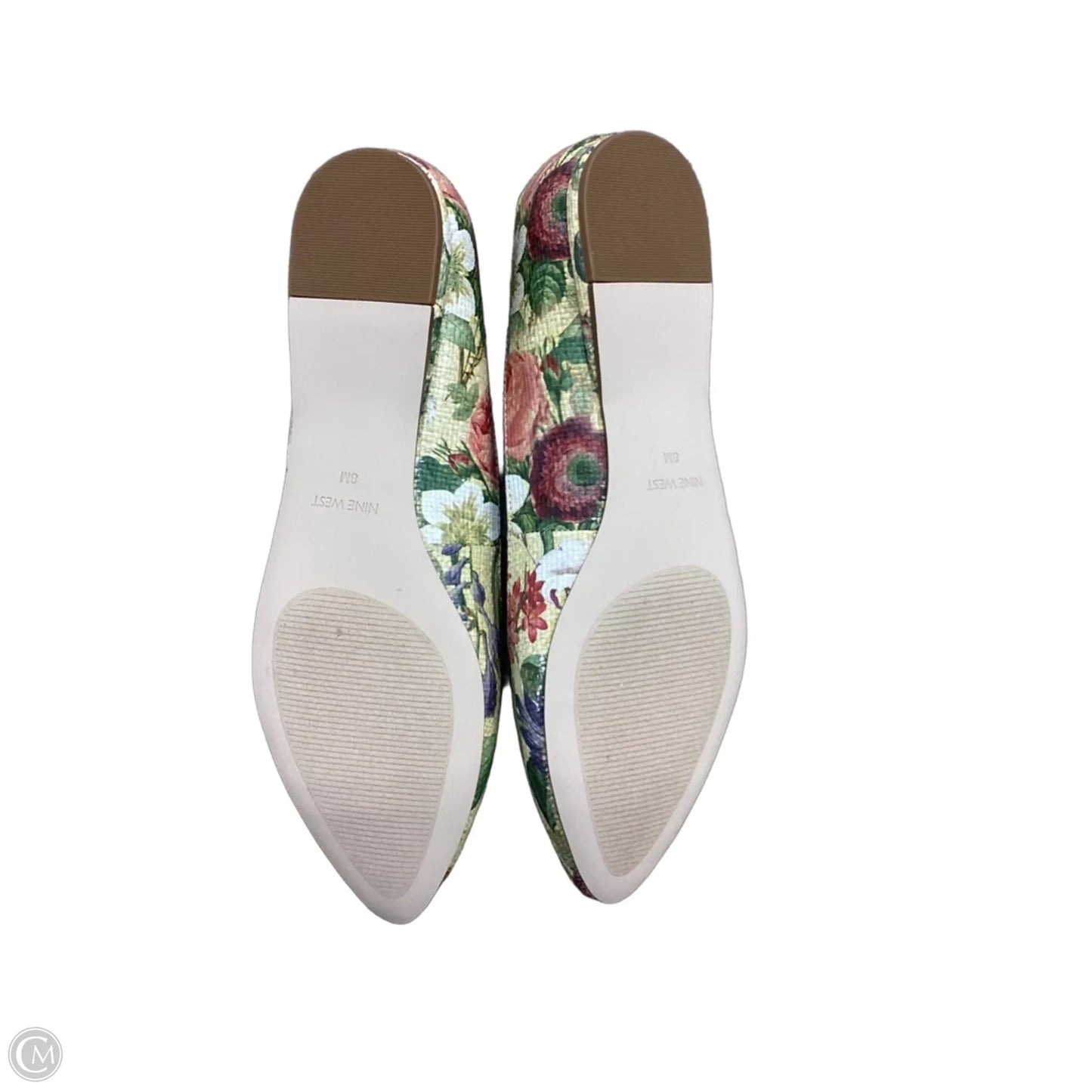 Shoes Flats By Nine West In Floral Print, Size: 8