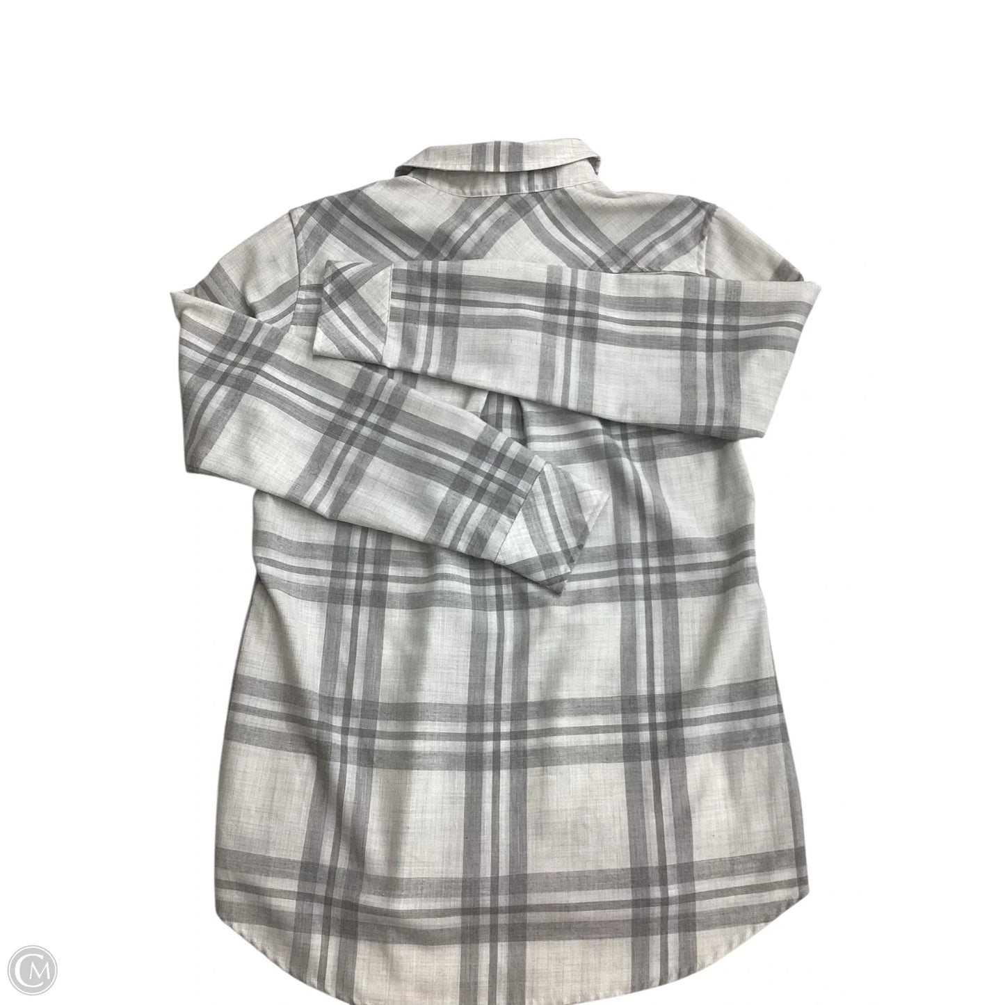 Blouse Long Sleeve By Vineyard Vines In Plaid Pattern, Size: 6