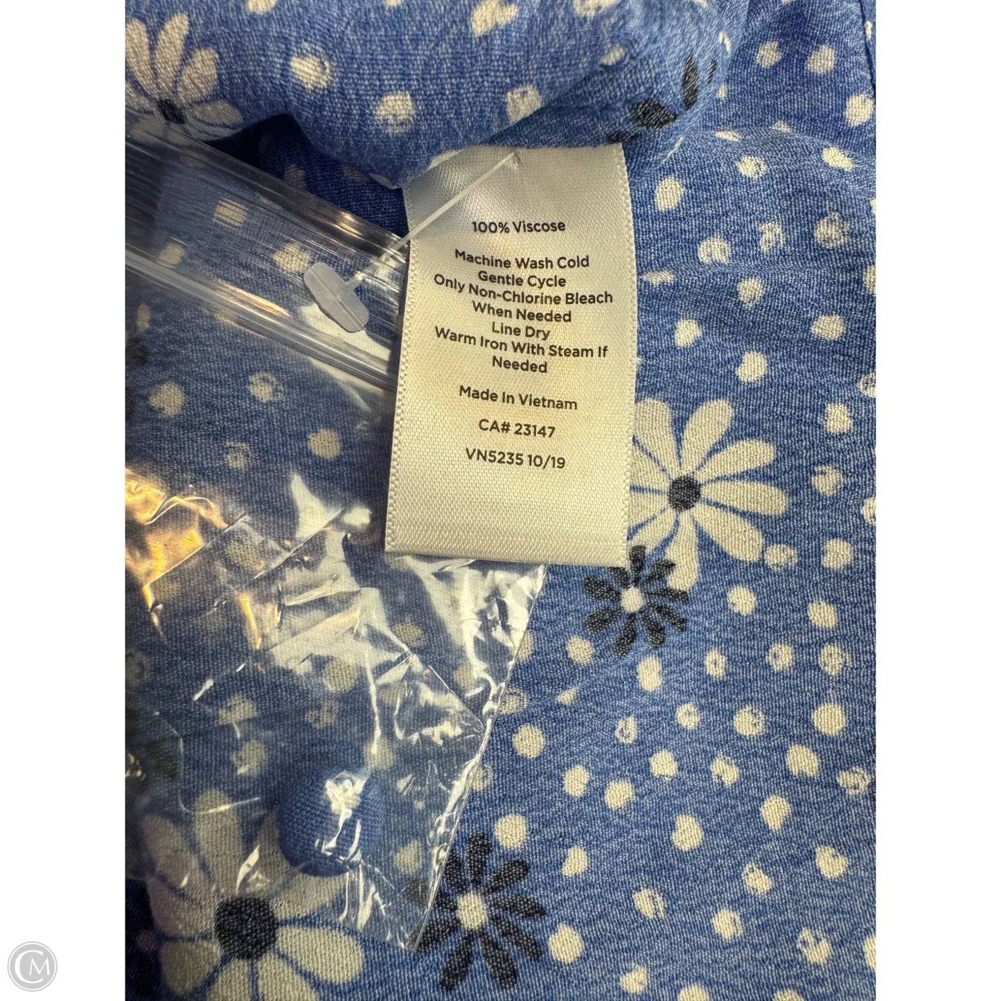 Top 3/4 Sleeve By Talbots In Blue, Size: Lp