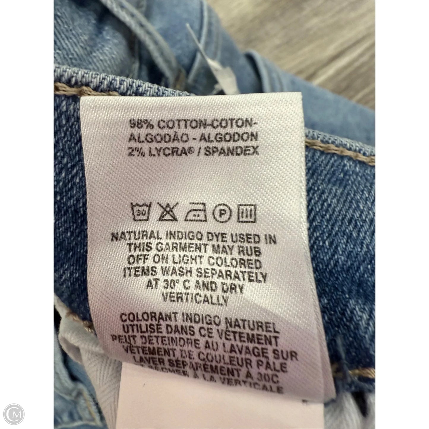 Jeans Straight By Warp+Weft In Blue Denim, Size: 2