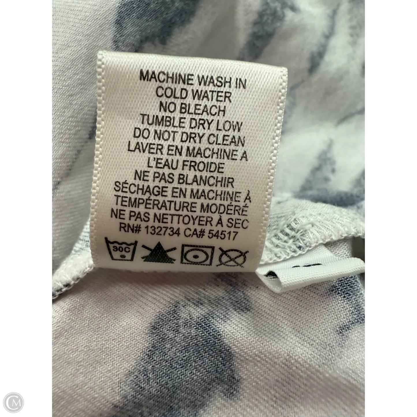 Top Short Sleeve By Cloth & Stone In White, Size: L