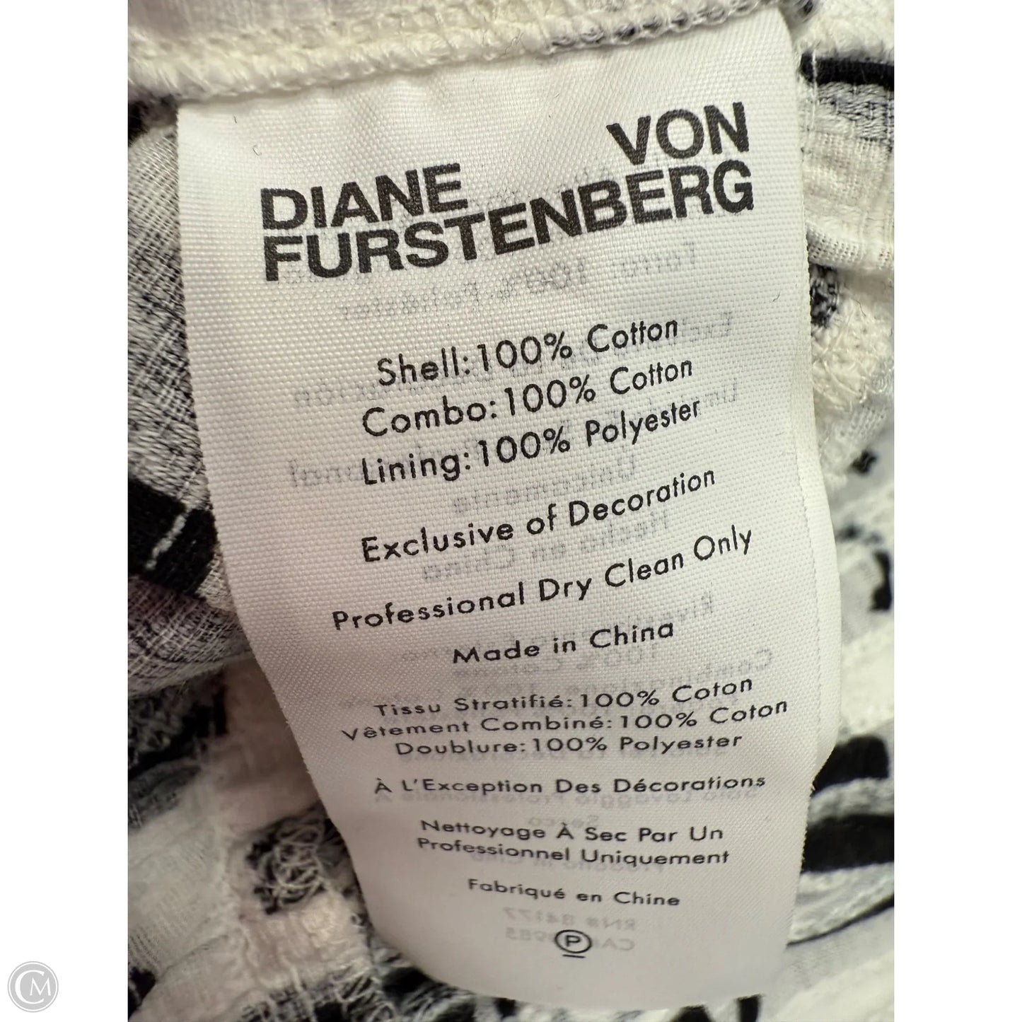 Dress Designer By Diane Von Furstenberg In White, Size: 10