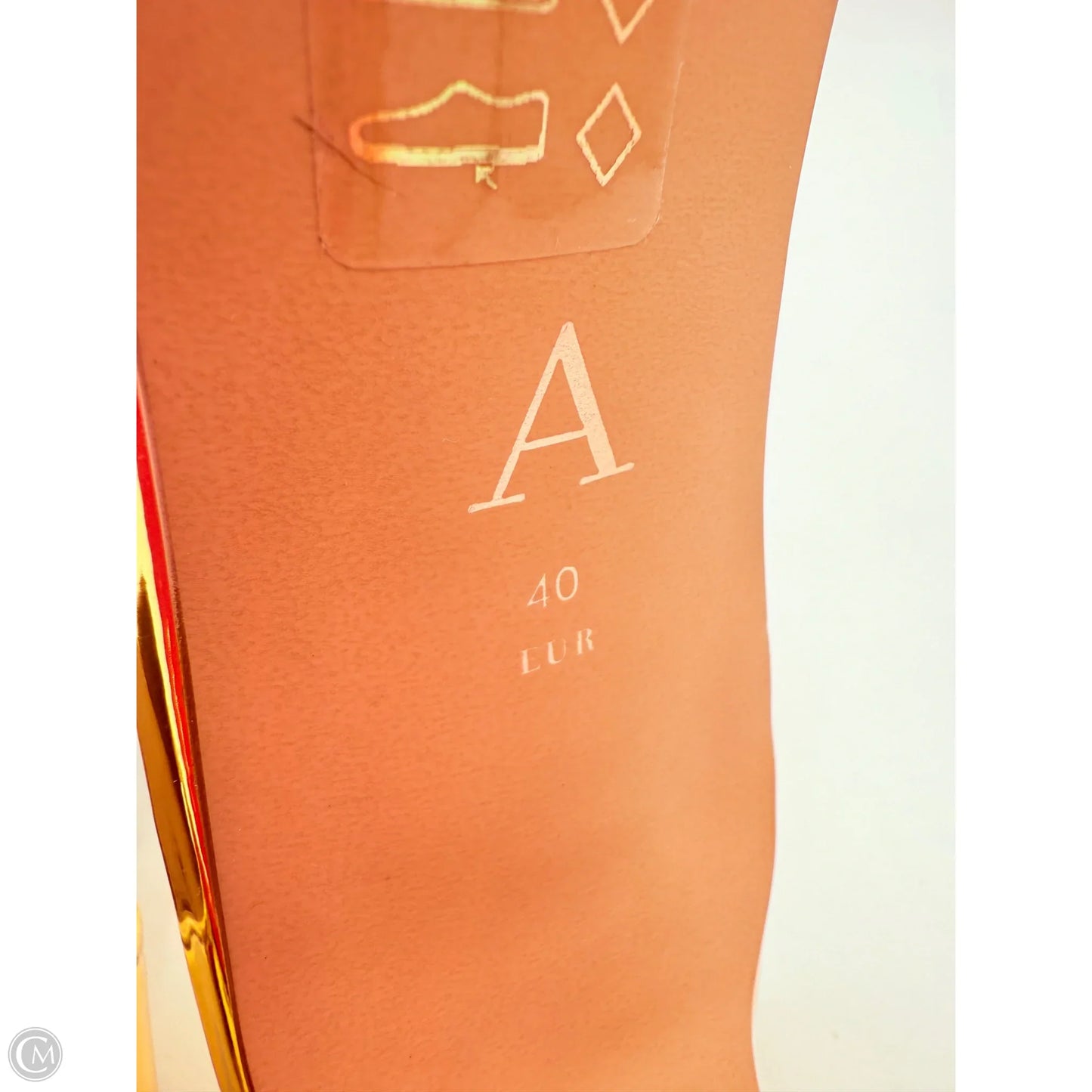 Shoes Heels Kitten By Anthropologie In Gold, Size: 9