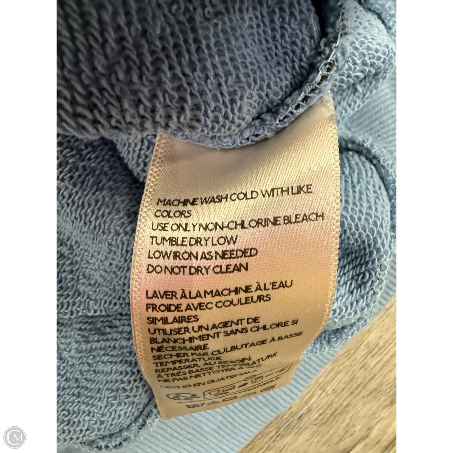 Sweatshirt Crewneck By Maeve In Blue, Size: M