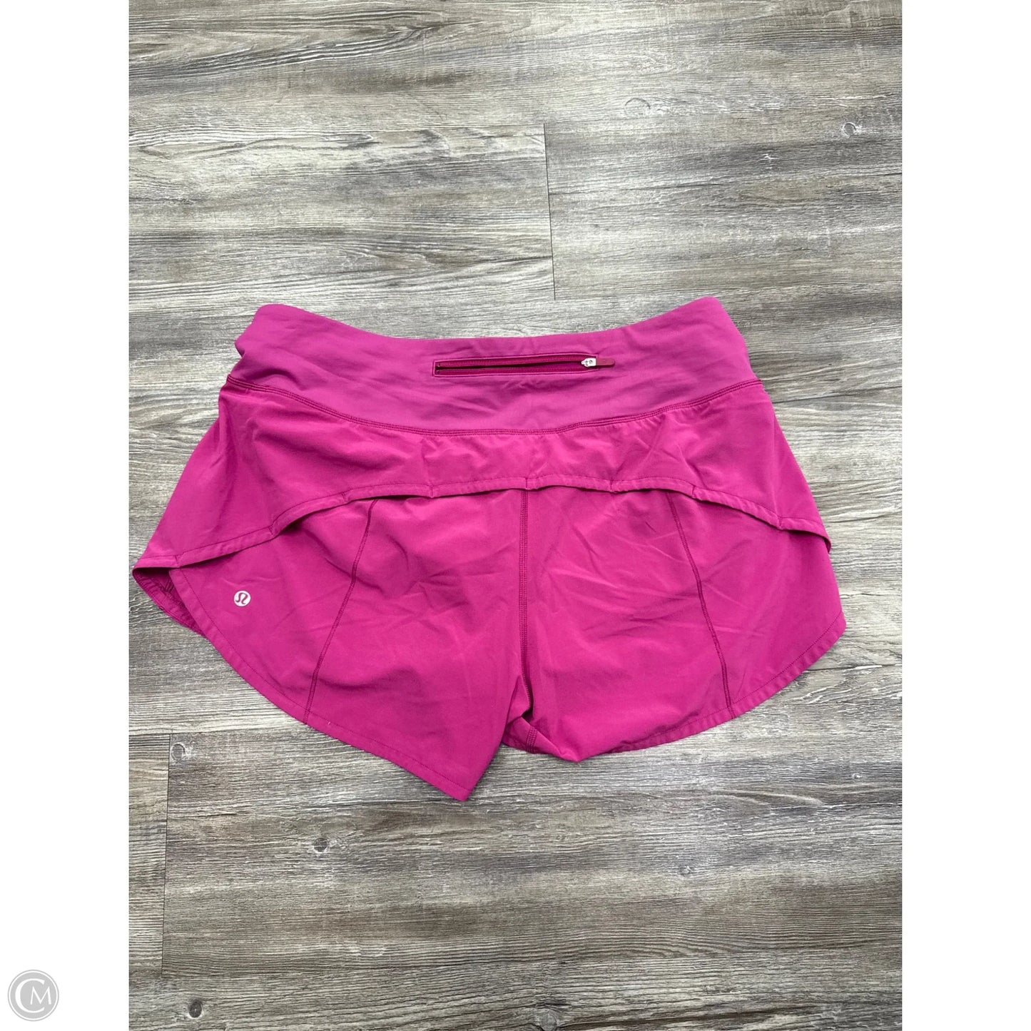 Athletic Shorts By Lululemon In Pink, Size: 10