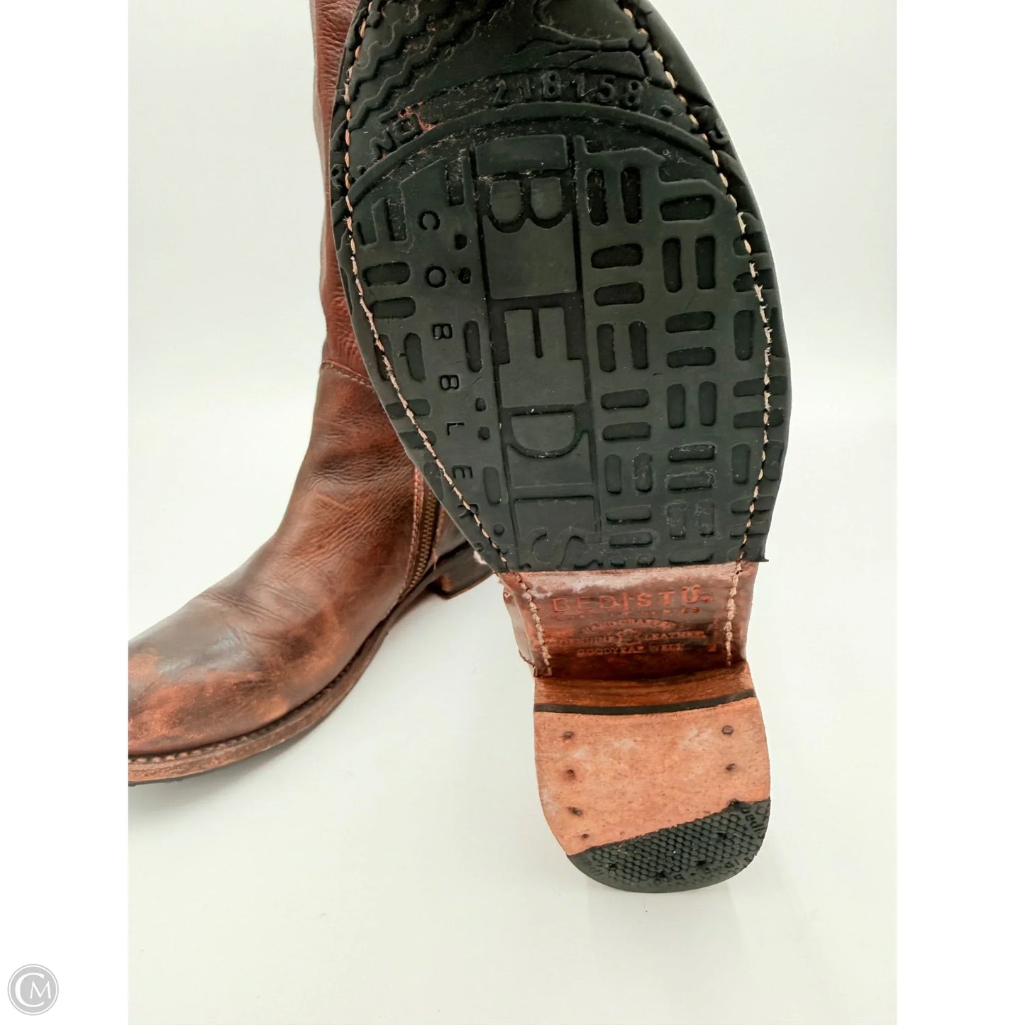 Boots Ankle Flats By Bed Stu In Brown, Size: 9.5