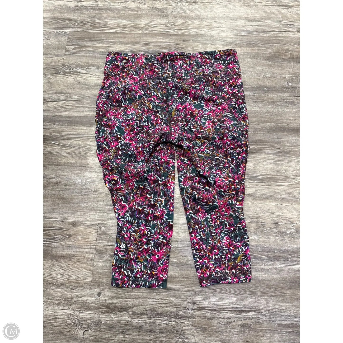 Athletic Leggings By Lululemon In Floral Print, Size: Xl