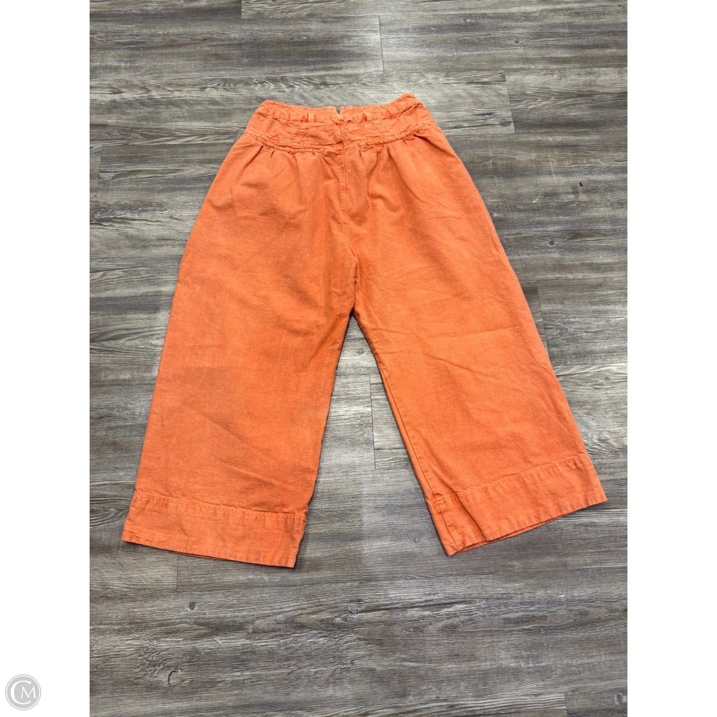 Pants Cropped By Free People In Orange, Size: 8