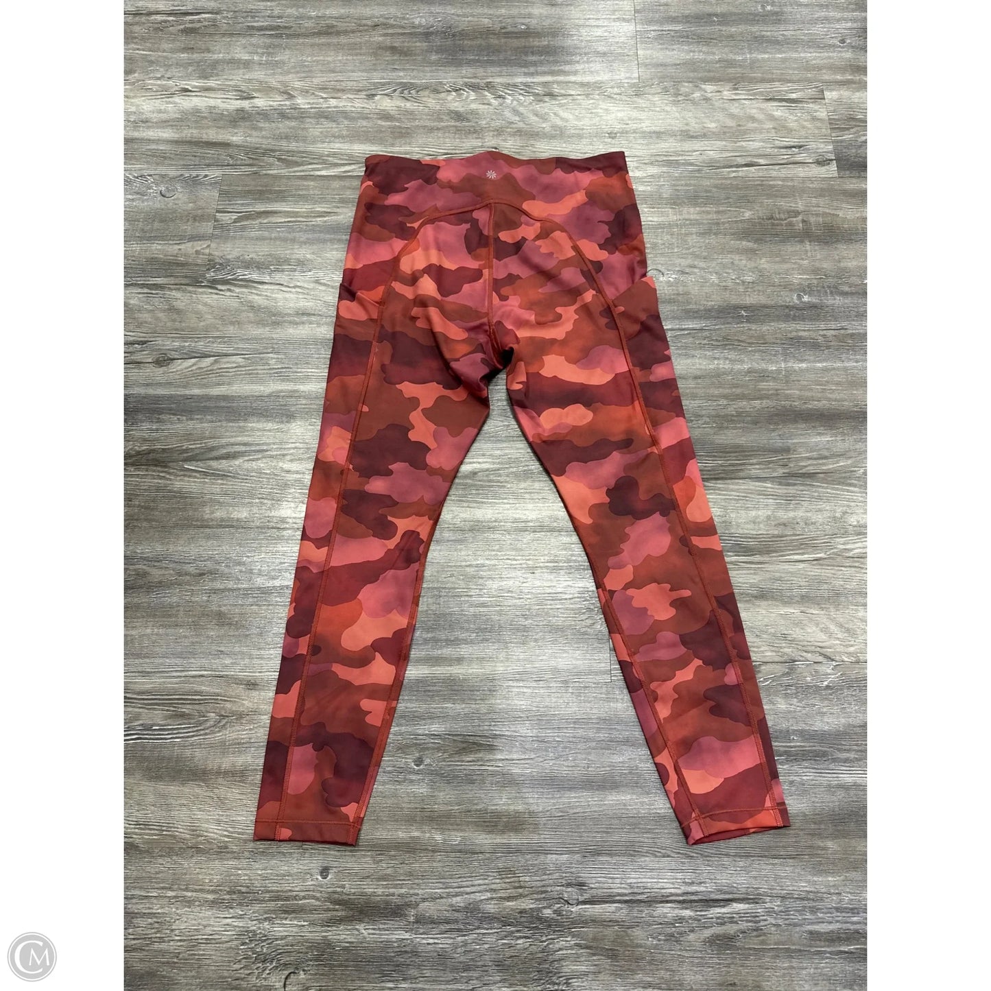 Athletic Leggings By Athleta In Camouflage Print, Size: L