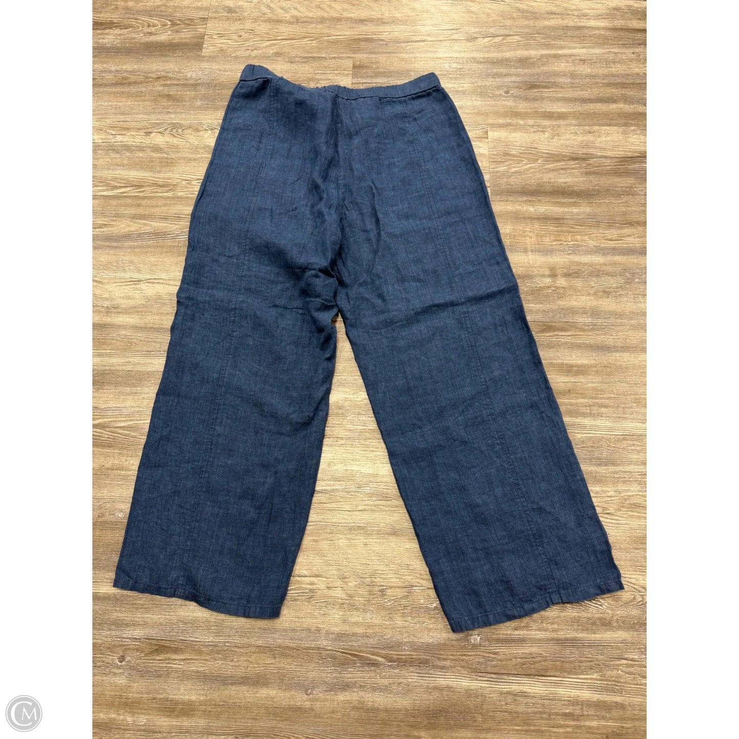 Pants Linen By Eileen Fisher In Blue, Size: M