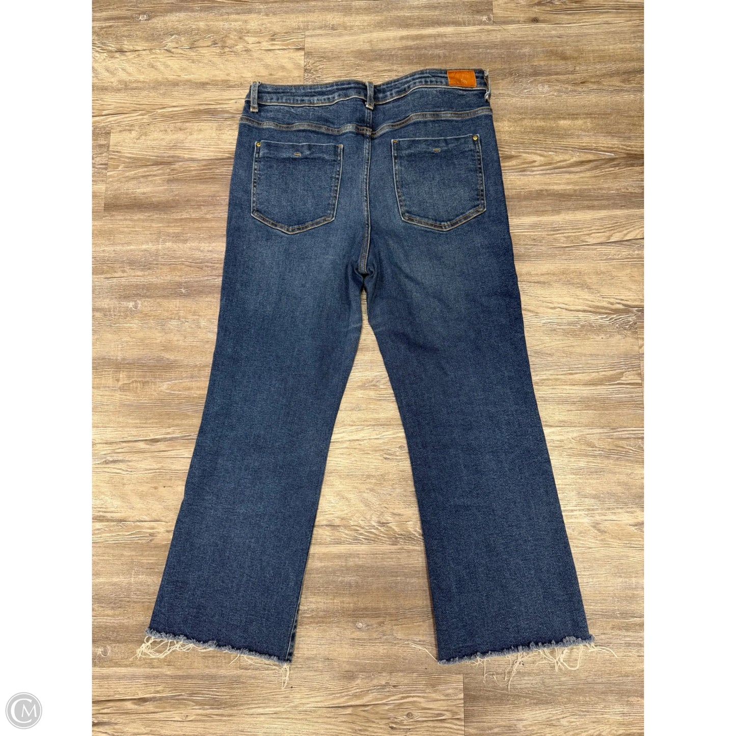 Jeans Cropped By Zara In Blue Denim, Size: 12