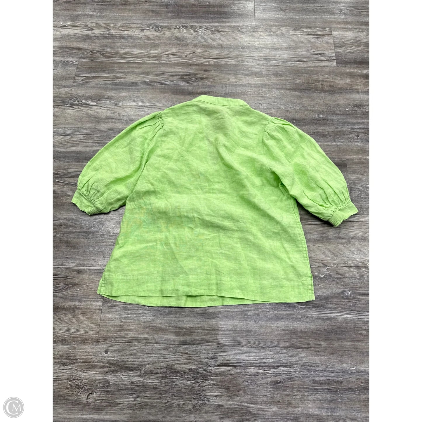 Top 3/4 Sleeve Designer By Lilly Pulitzer In Green, Size: S