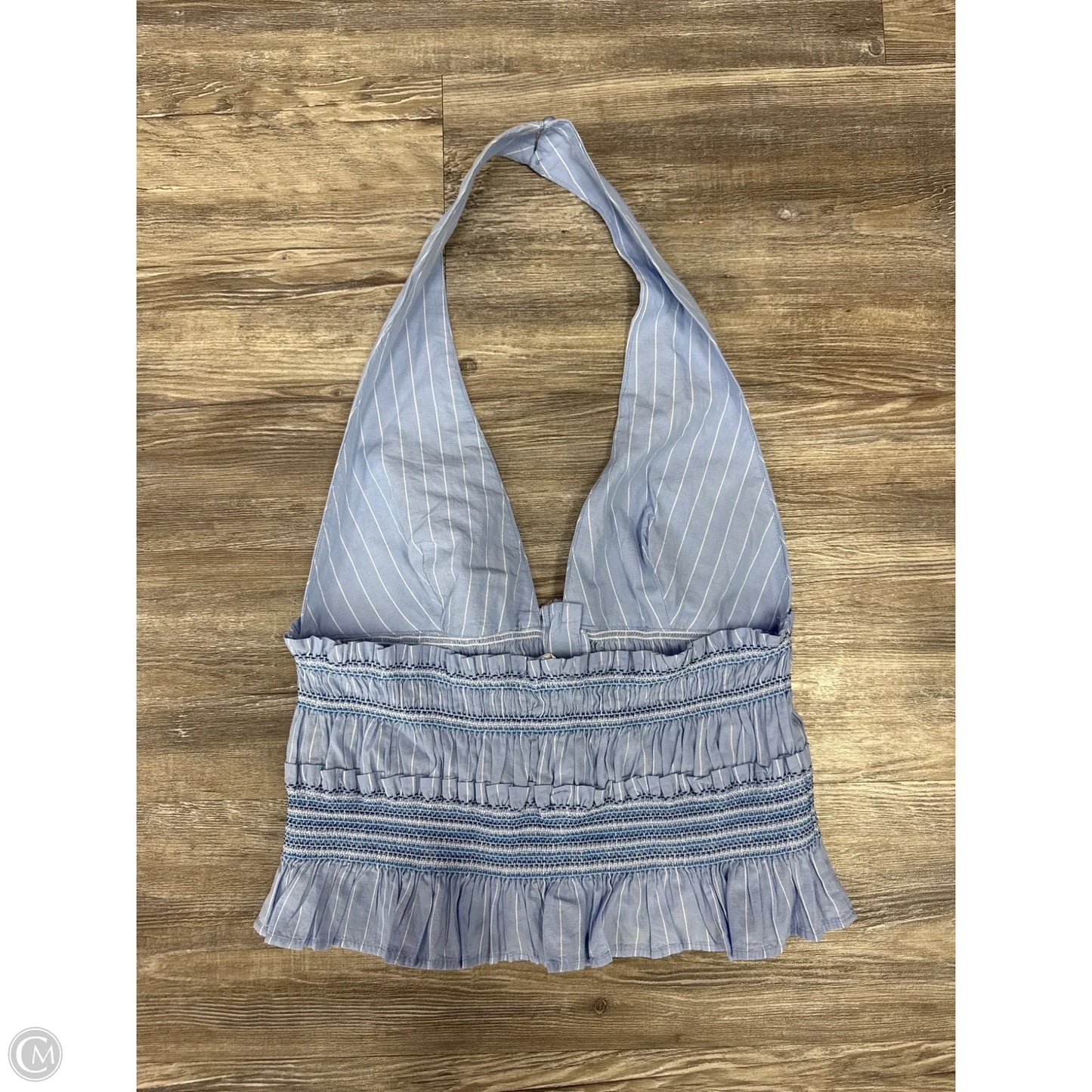 Top Sleeveless By Zara In Blue, Size: L