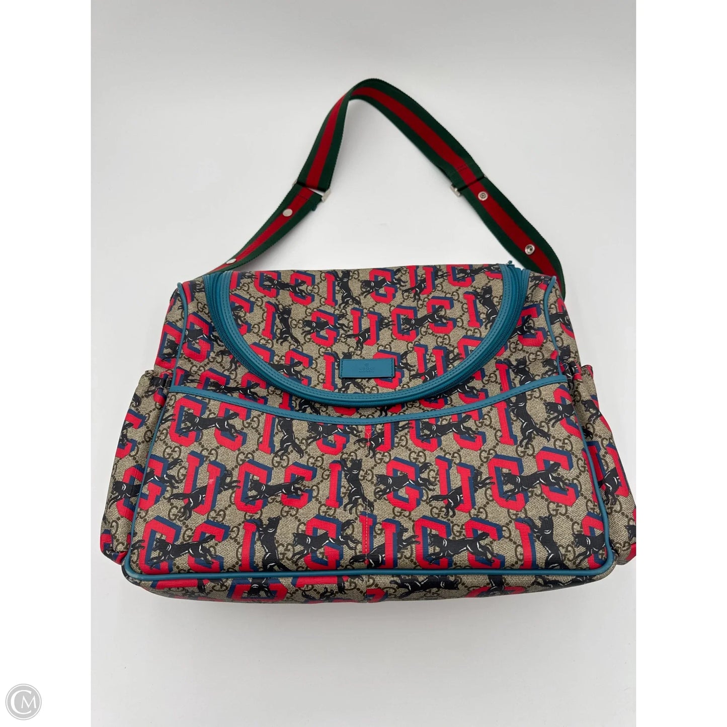 Diaper Bag Luxury Designer By Gucci, Size: Large