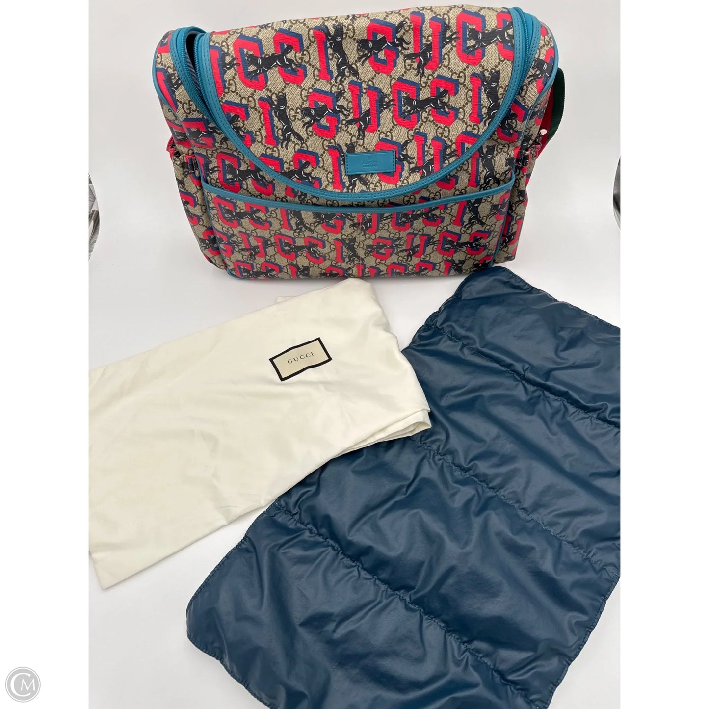 Diaper Bag Luxury Designer By Gucci, Size: Large